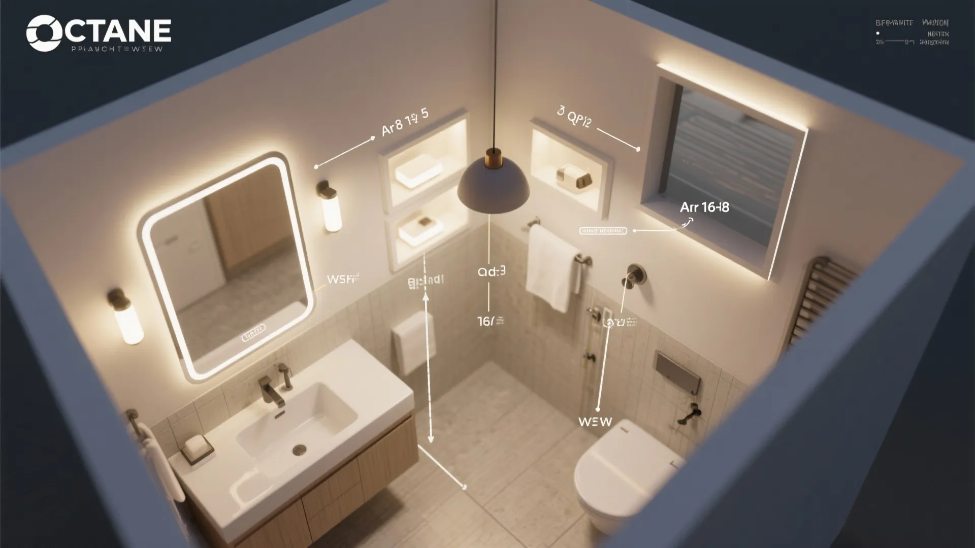 [
  {
    "url": "https://coohom-biz-sg-s3.coohom.com/ins/static/article/lighting-plan-topdown-1763174341891062600.jpg",
    "alt": "Interior design drawing of a bathroom with wood cabinet sink mirror toilet and labelled fixtures"
  }
]