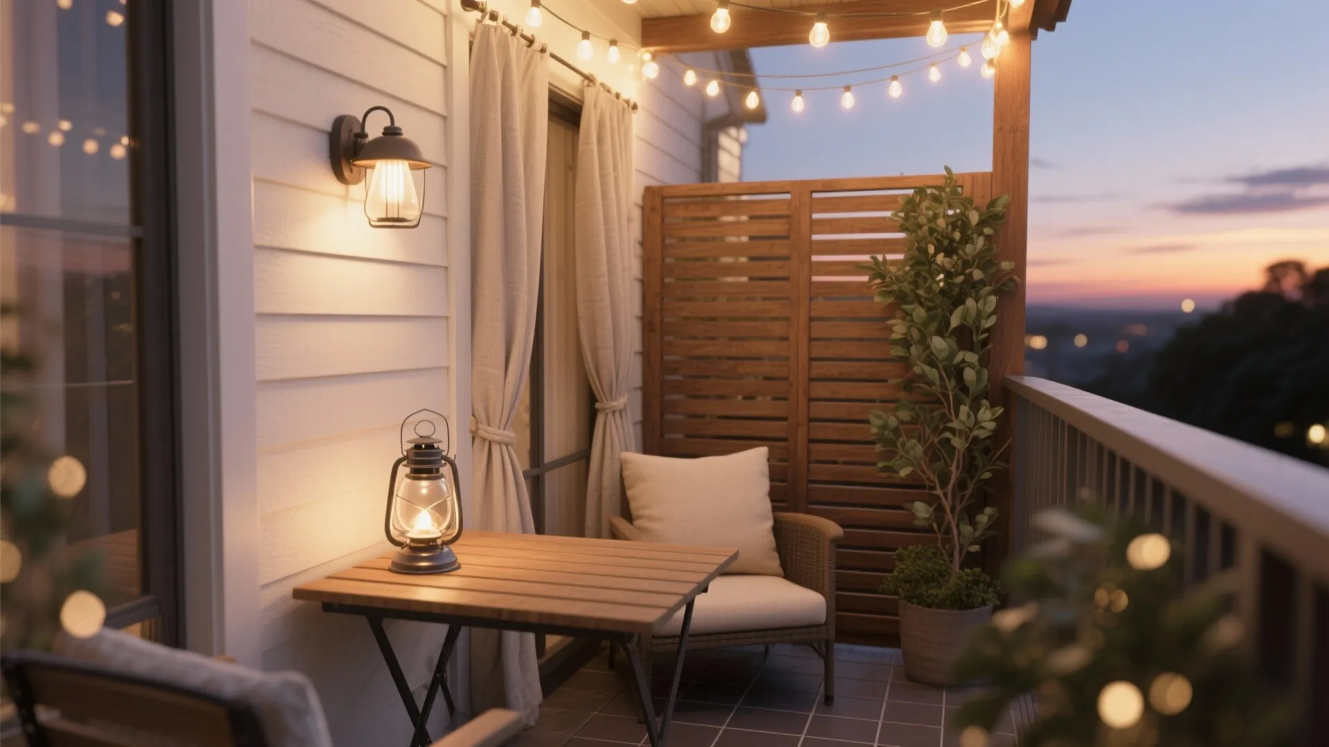 Layered Lighting + Smart Power + Discreet Privacy Screens