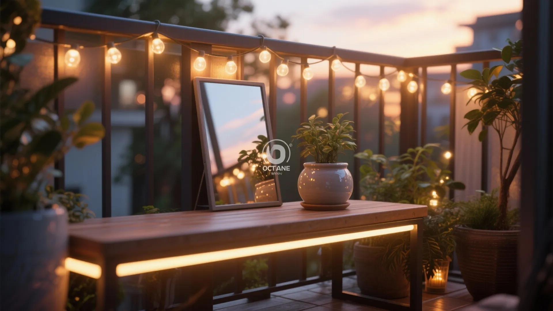 4. Lighting and reflective tricks that enlarge the feel