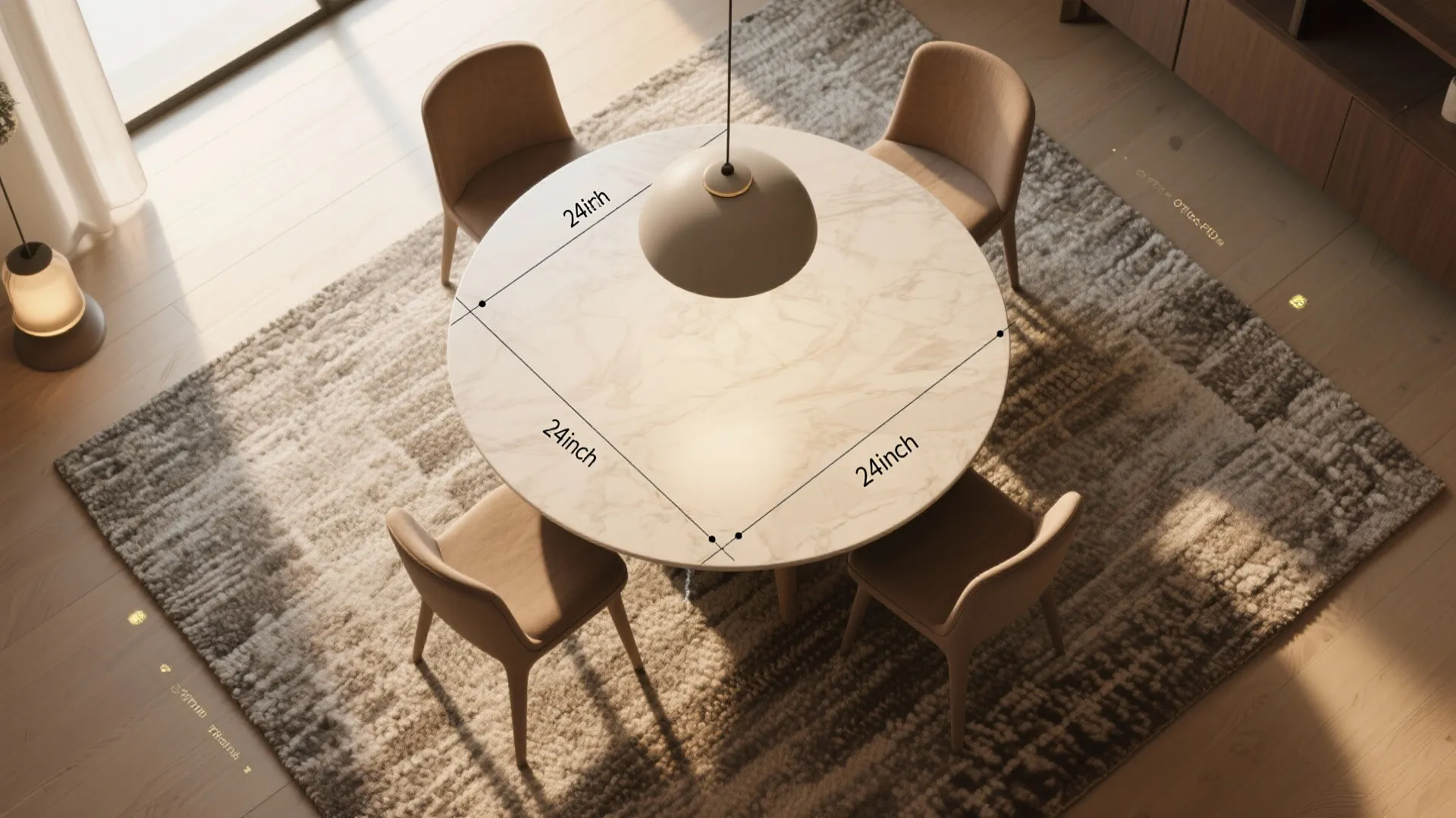 5. Layer lighting and rugs for intimacy