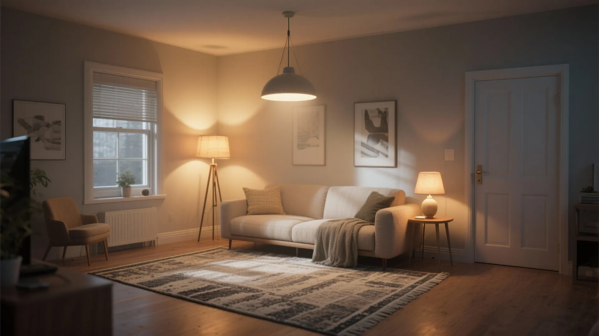 5. Layer Lighting and Rugs to Anchor Zones