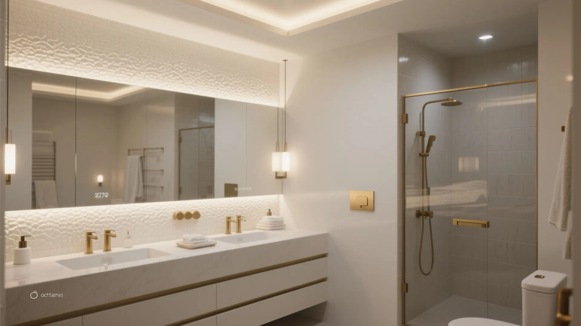 5) Let lighting sculpt the tile