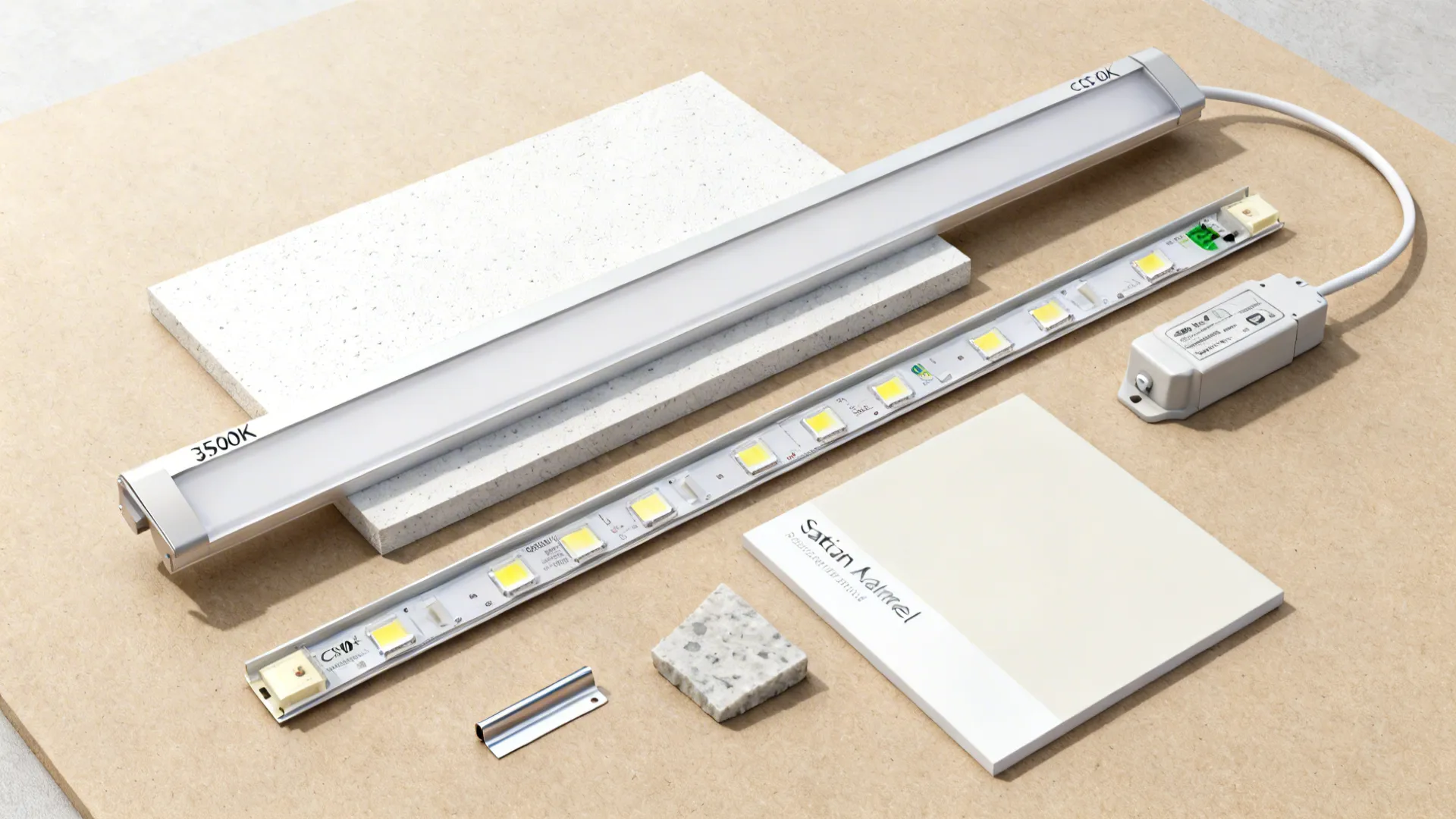 Integrated light channels over prep and sink