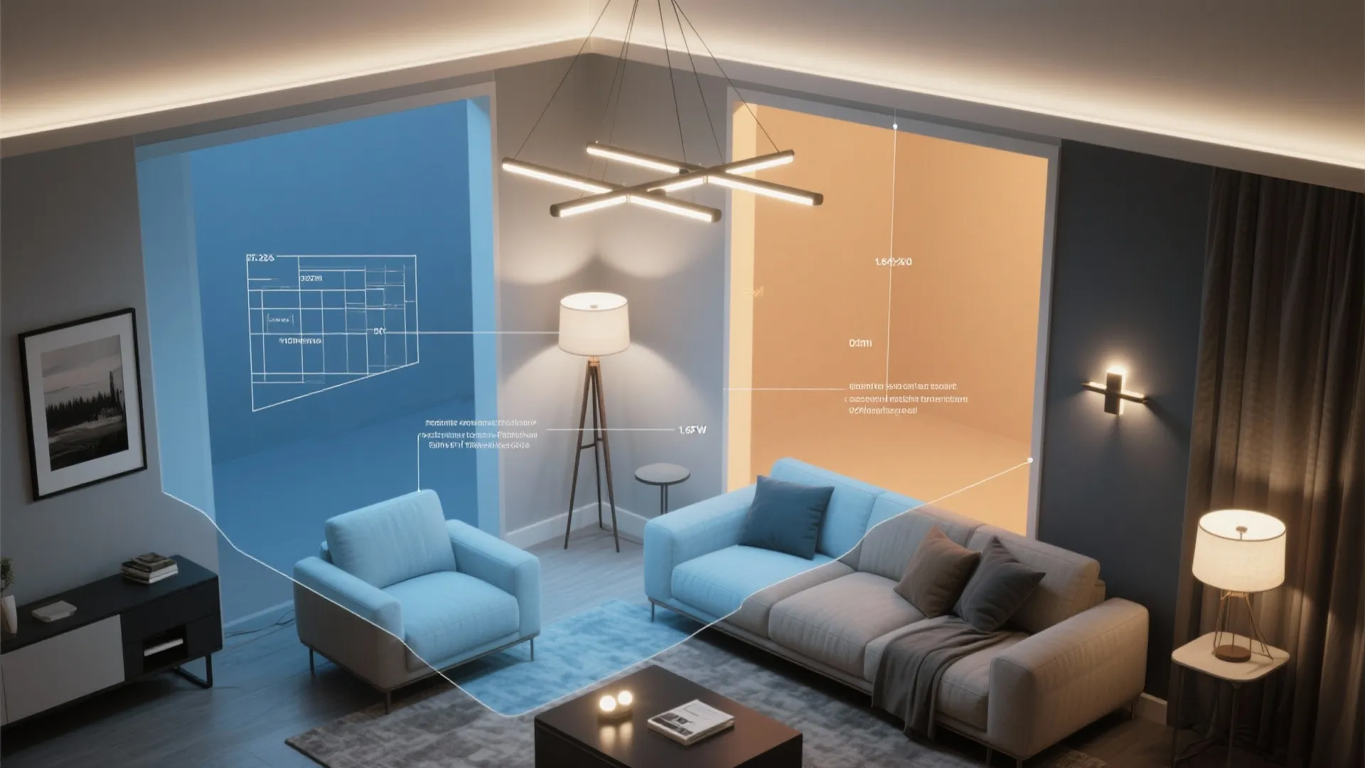 5. Lighting strategy to enhance tones