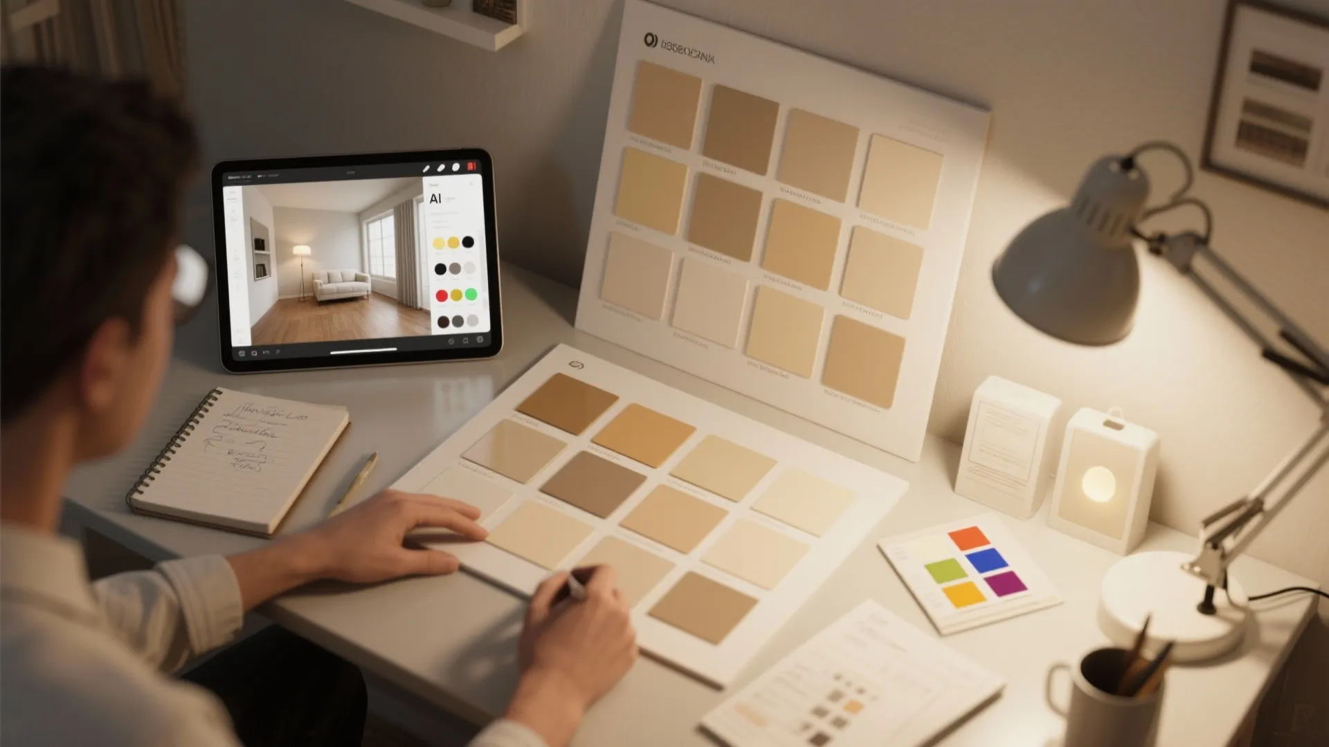 5. Use lighting and tech to lock in your beige choice