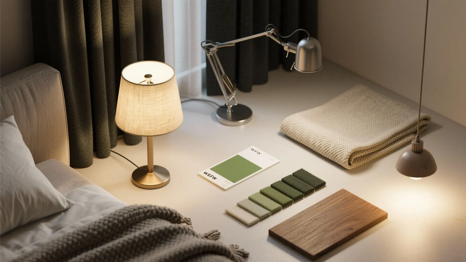 5. Zoned lighting and textiles for instant atmosphere