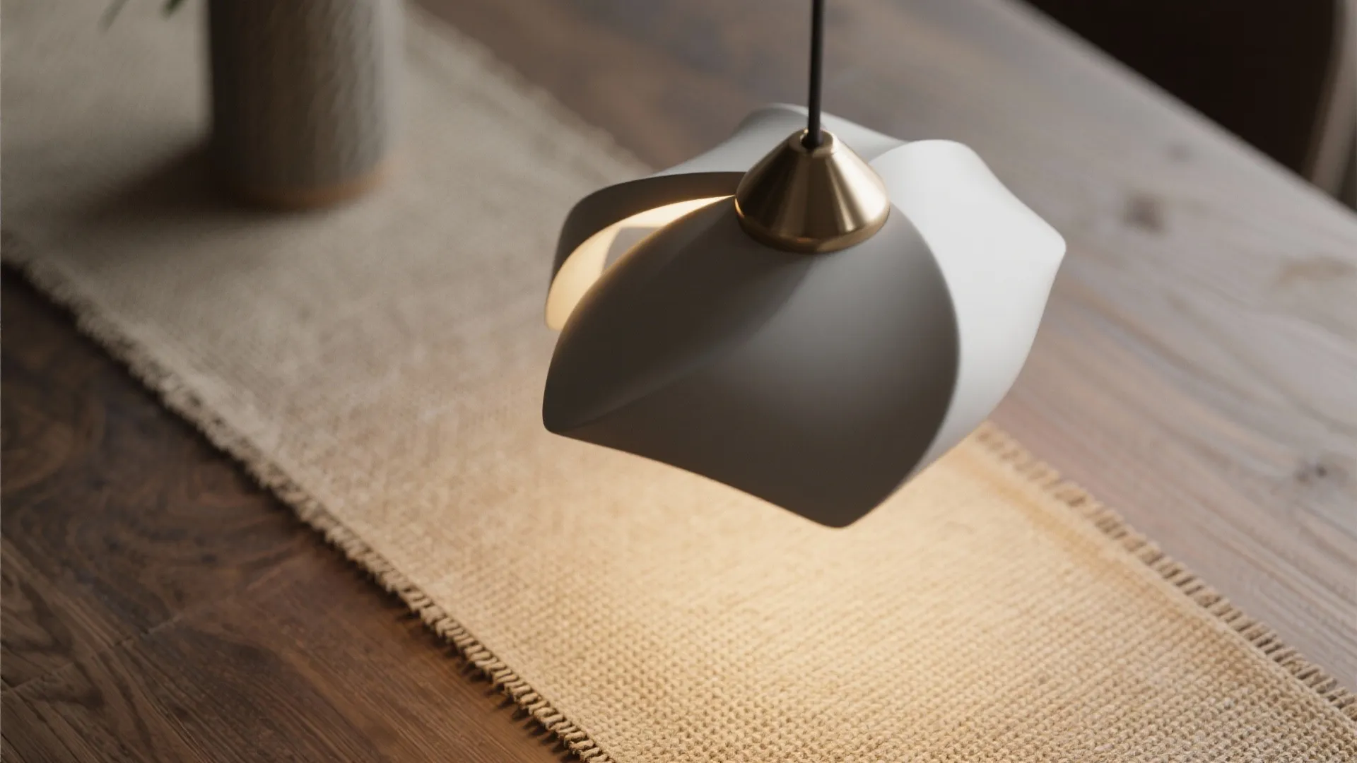 4. Mix Minimal Lighting with Natural Textures