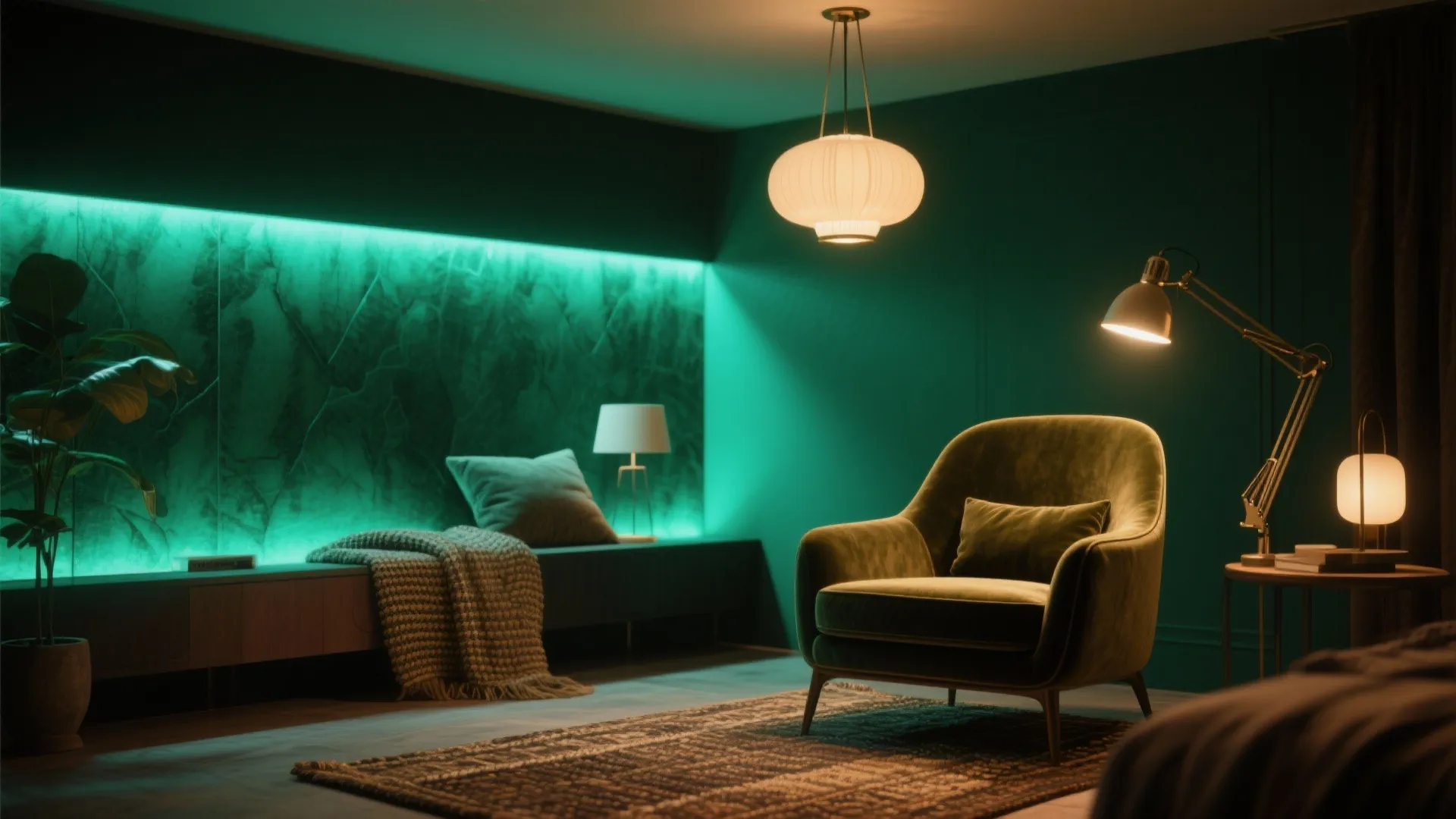 5. Layer lighting and textures to avoid a flat finish