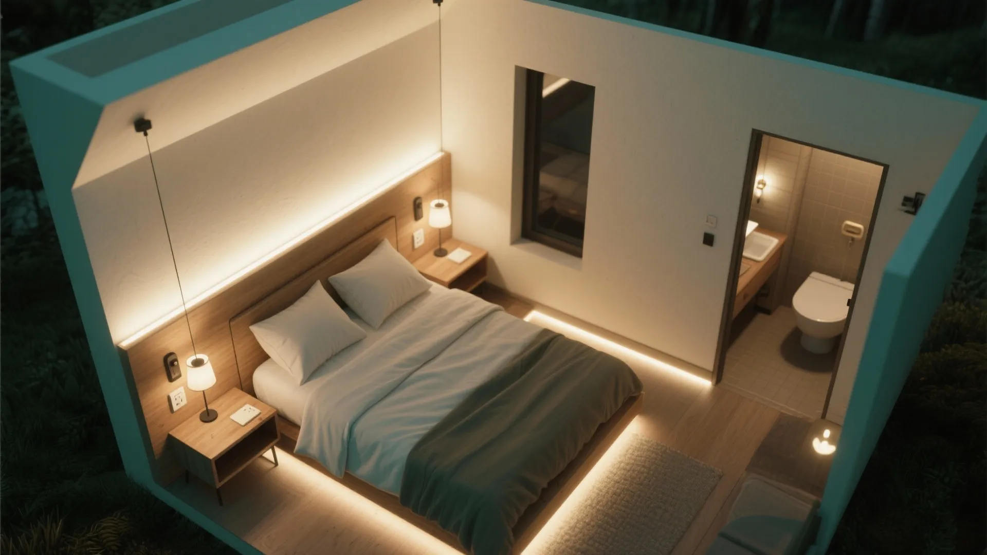 3) Light like a stage: layers, dimmers, and warm whites