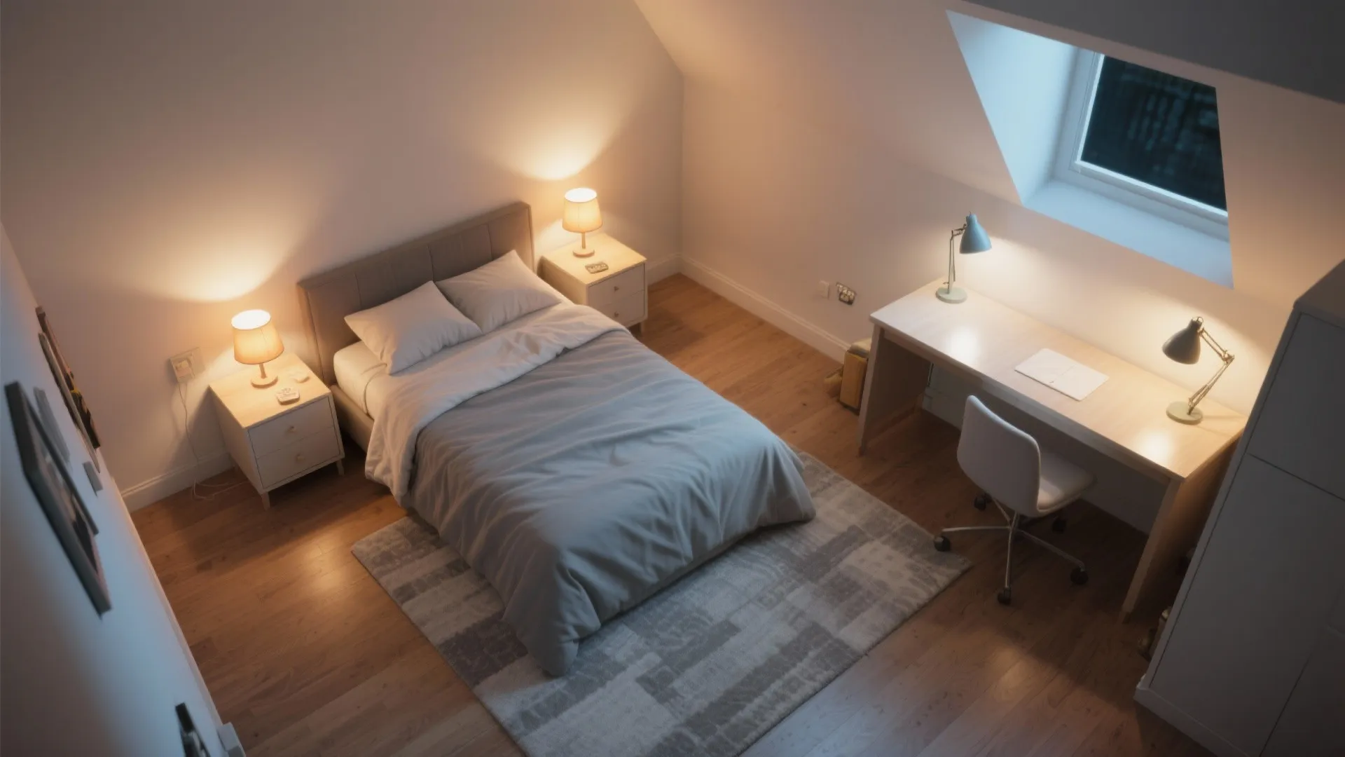 Layered Lighting for Sleep and Study Balance