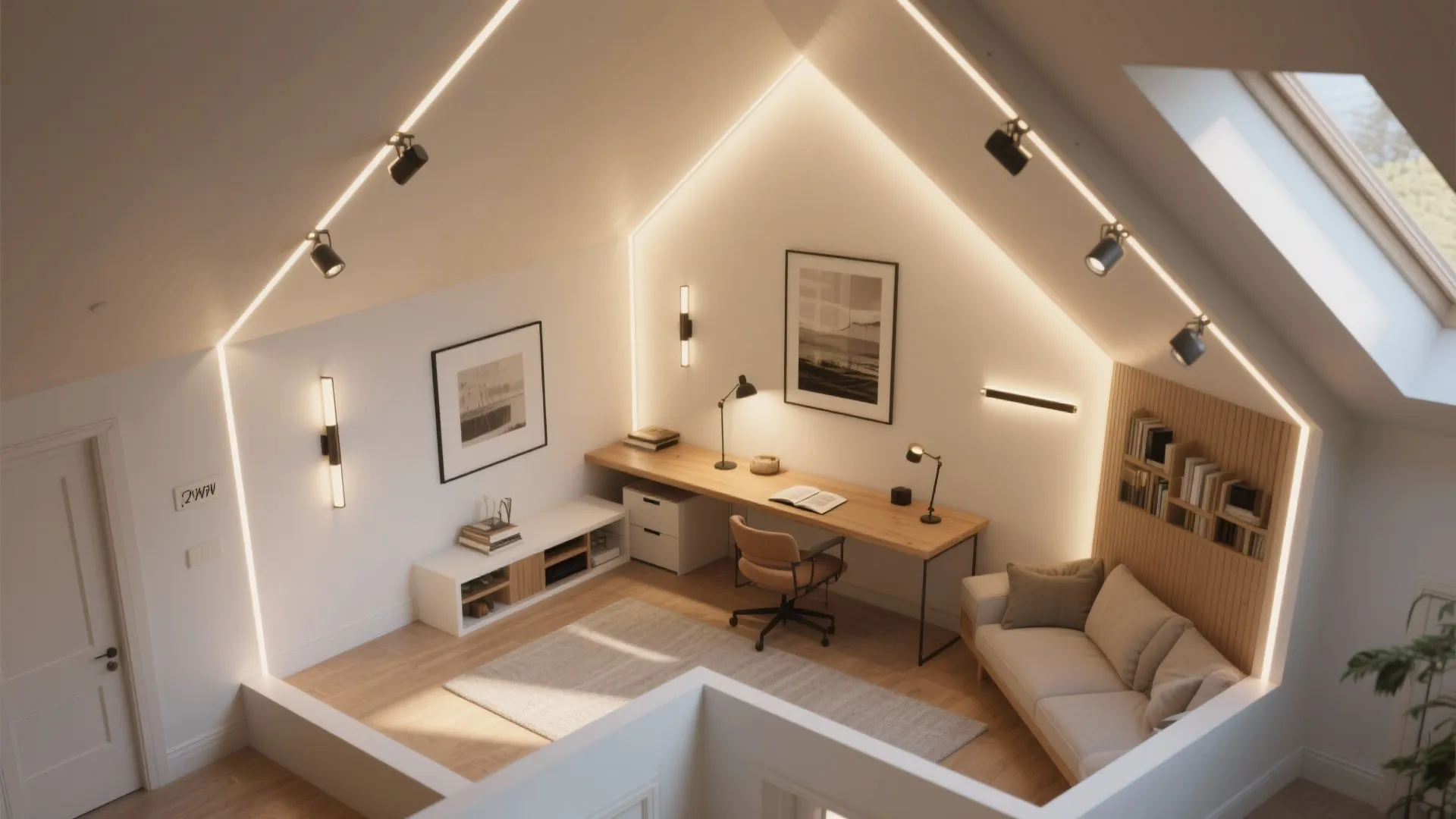 Layered Lighting for Sloped Ceilings