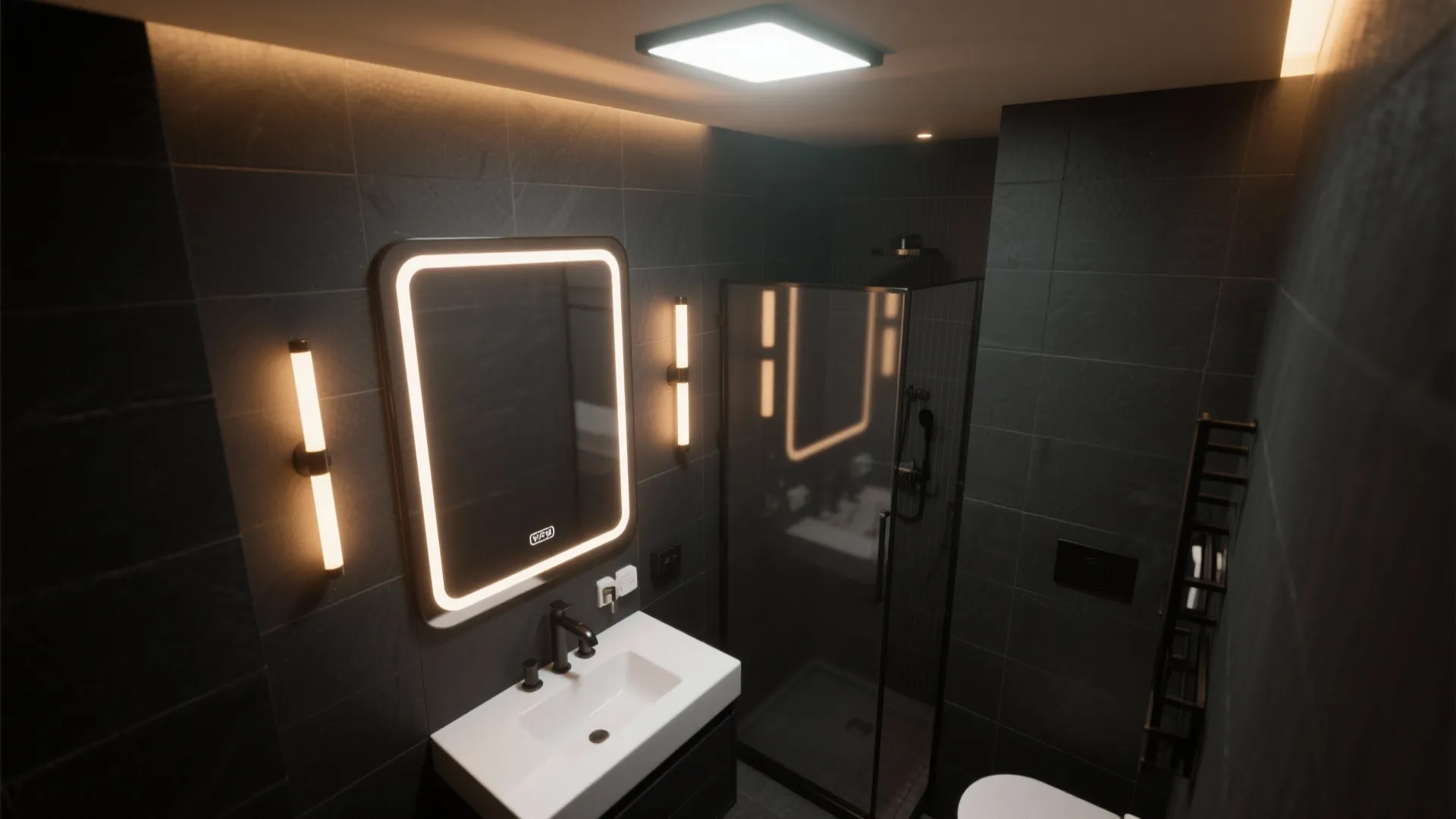 Layered Lighting: Sconces, Backlit Mirrors, and Dimmers