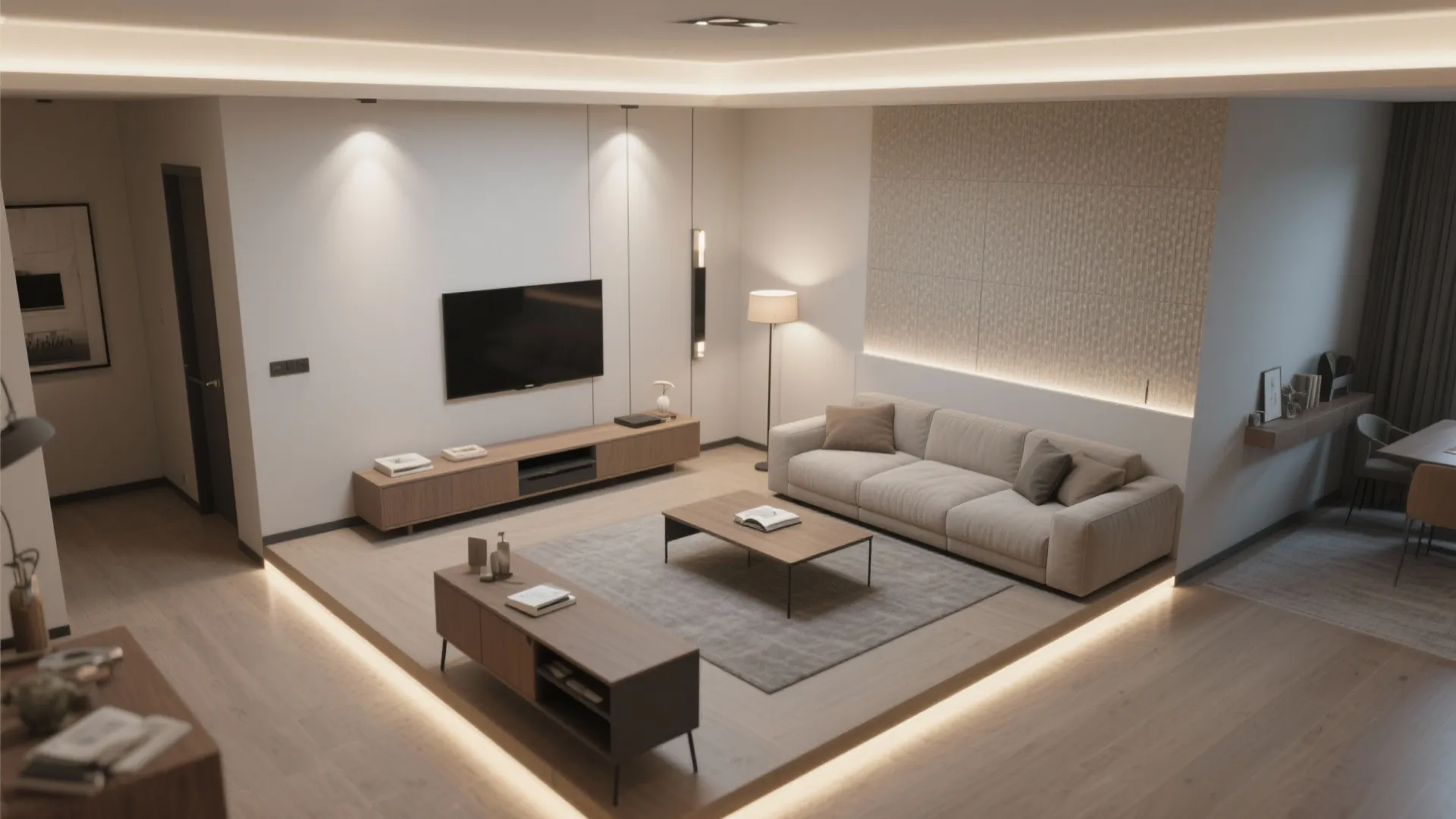 Flexible Furniture + Layered Lighting That Shape the Shot