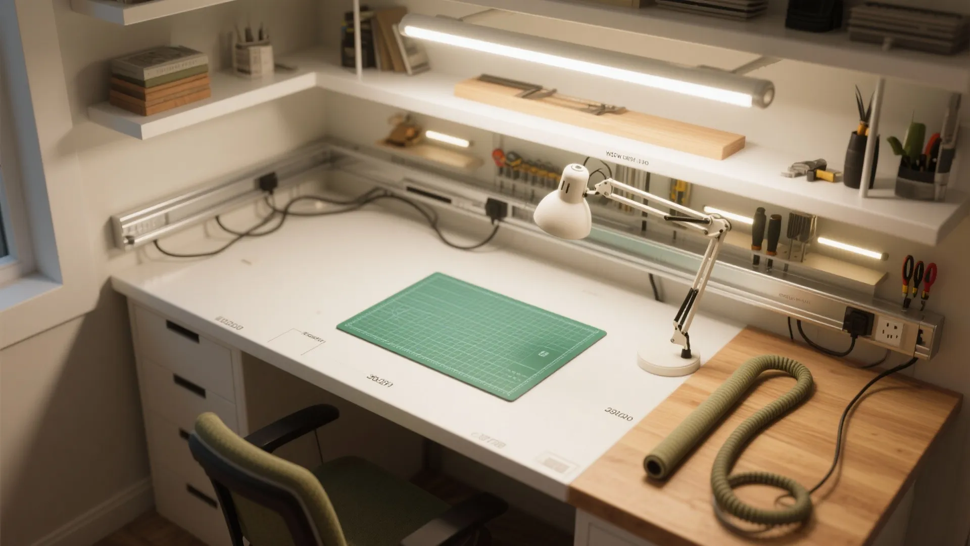 Layered Task Lighting and Smart Power Planning