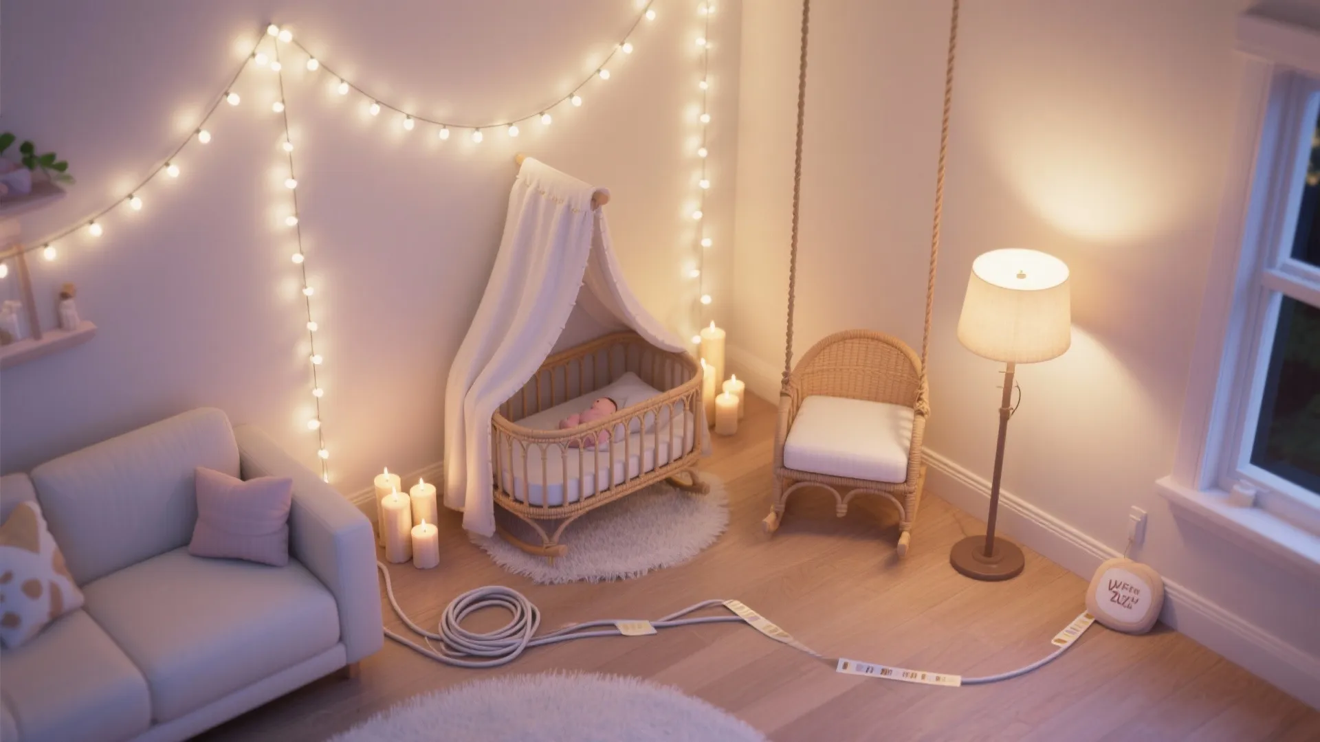 Lighting Layers: Safe Fairy Lights, LED Candles, and Bounce Glow