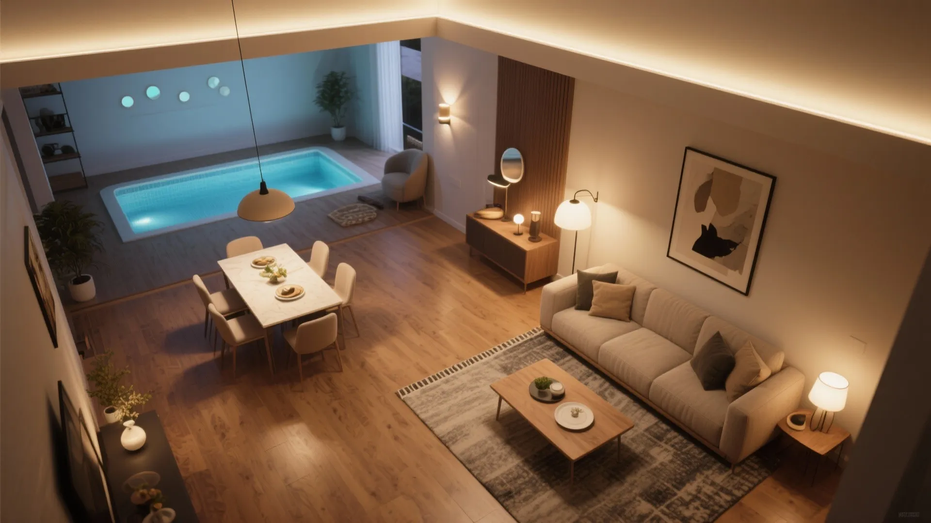 Layered Lighting That Sets Mood and Handles Tasks