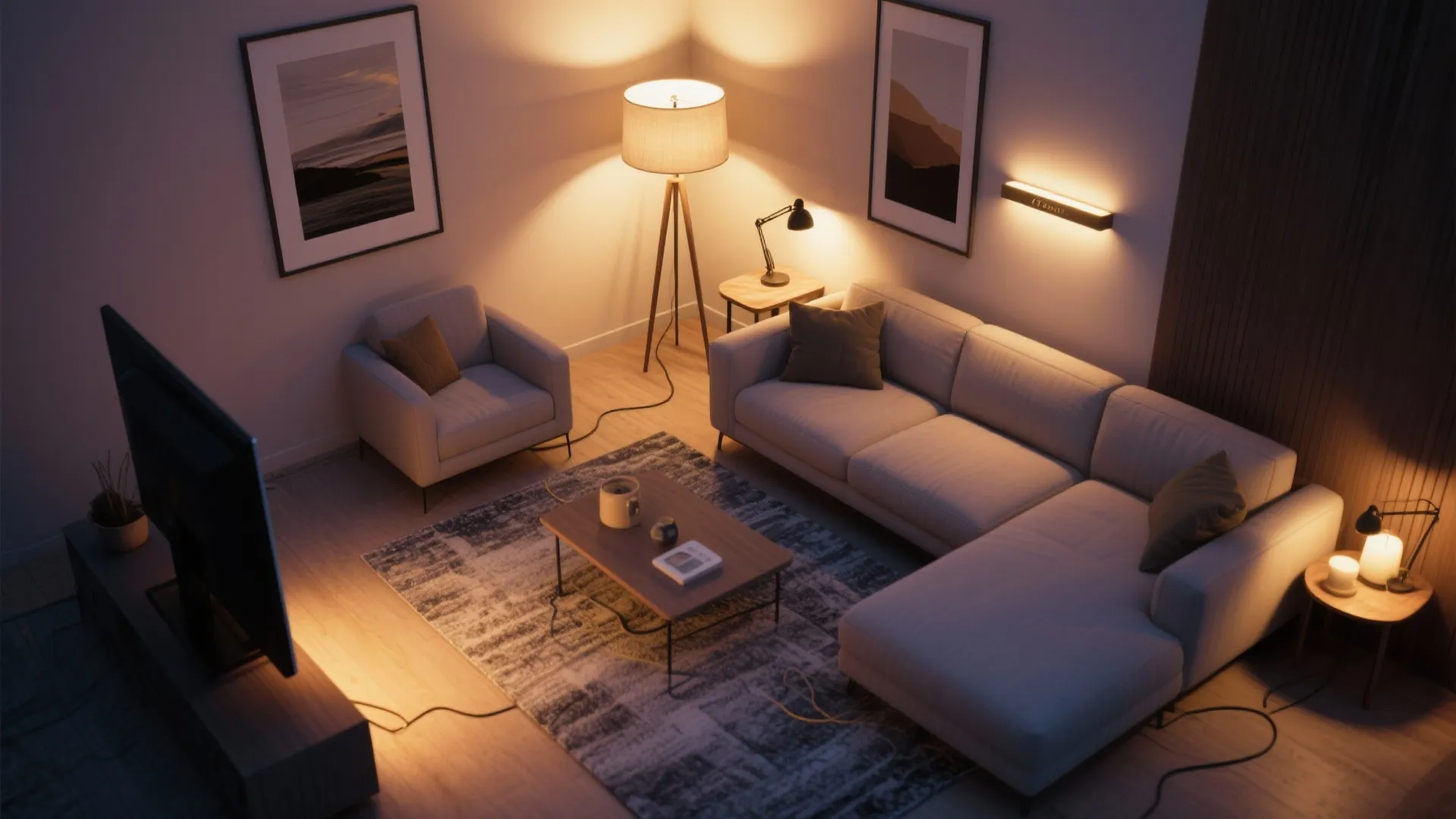 Layered Lighting (Warm, Efficient, Affordable)