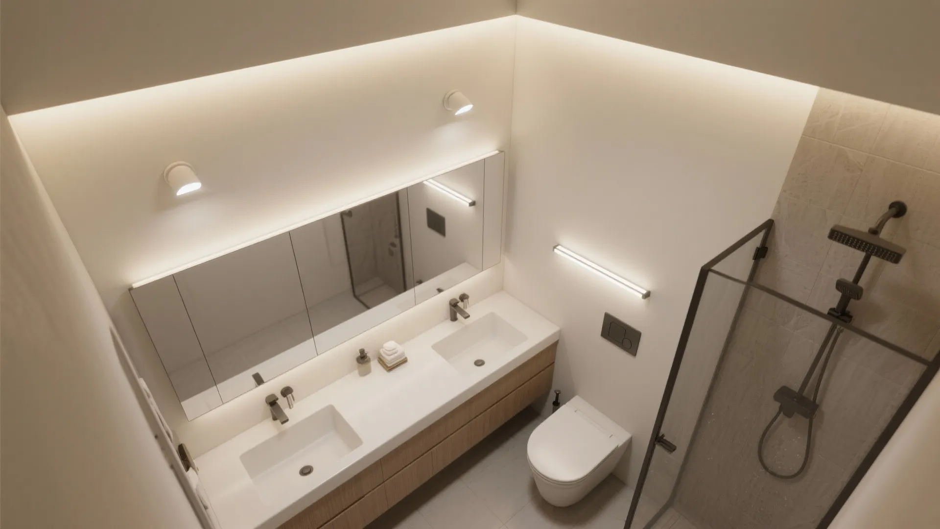 Layered Lighting with IP-Rated Fixtures