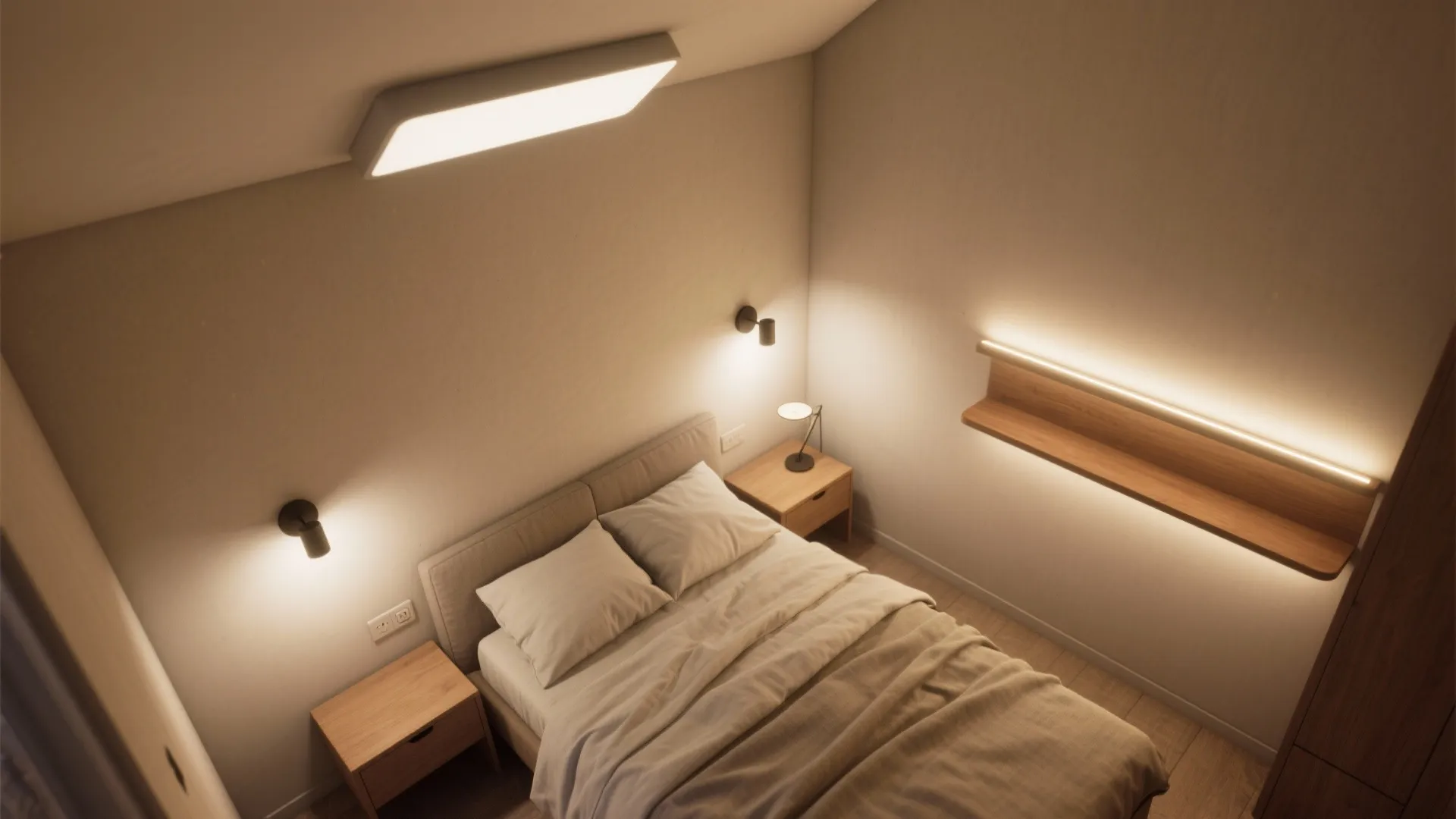 Layered lighting that adapts