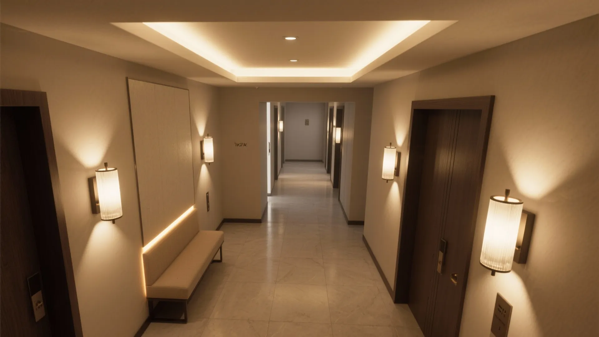 Layered Lighting for Safe, Welcoming Halls
