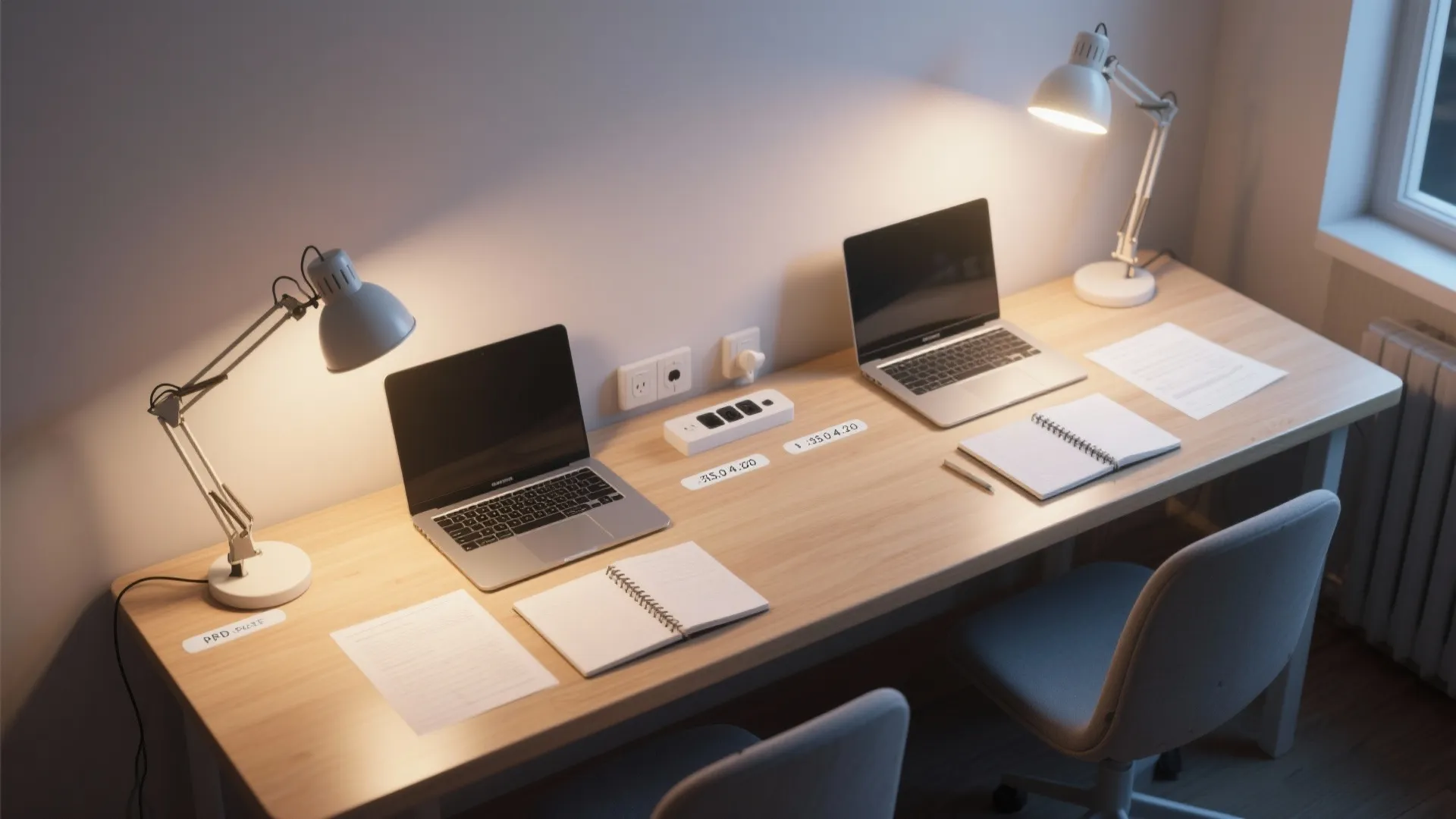 3) Lighting tuned for reading and screens