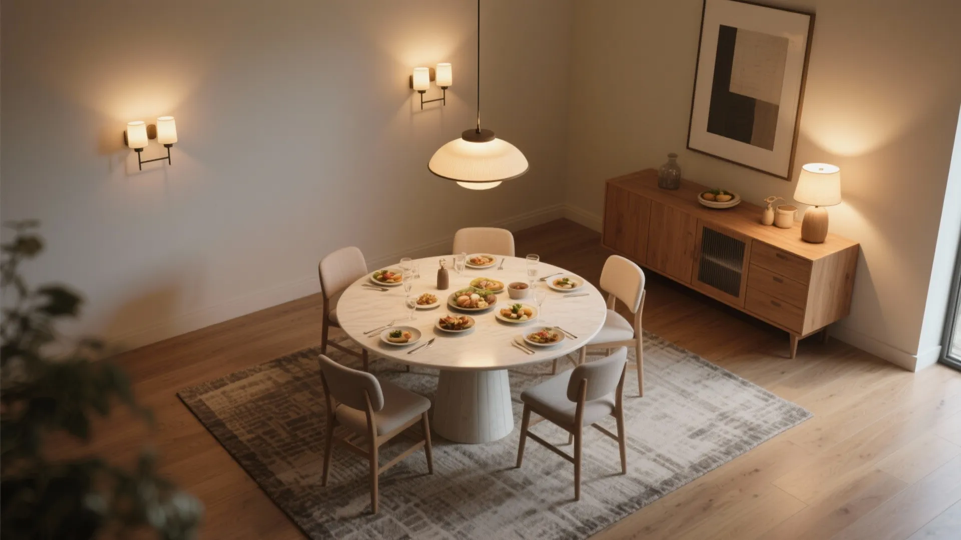 Layered Lighting for Mood and Meals