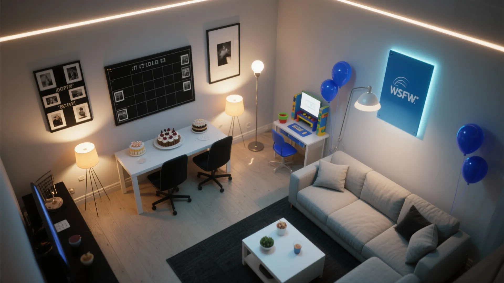 [Section: 灵感 4] Cinematic Lighting + Glossy Highlights