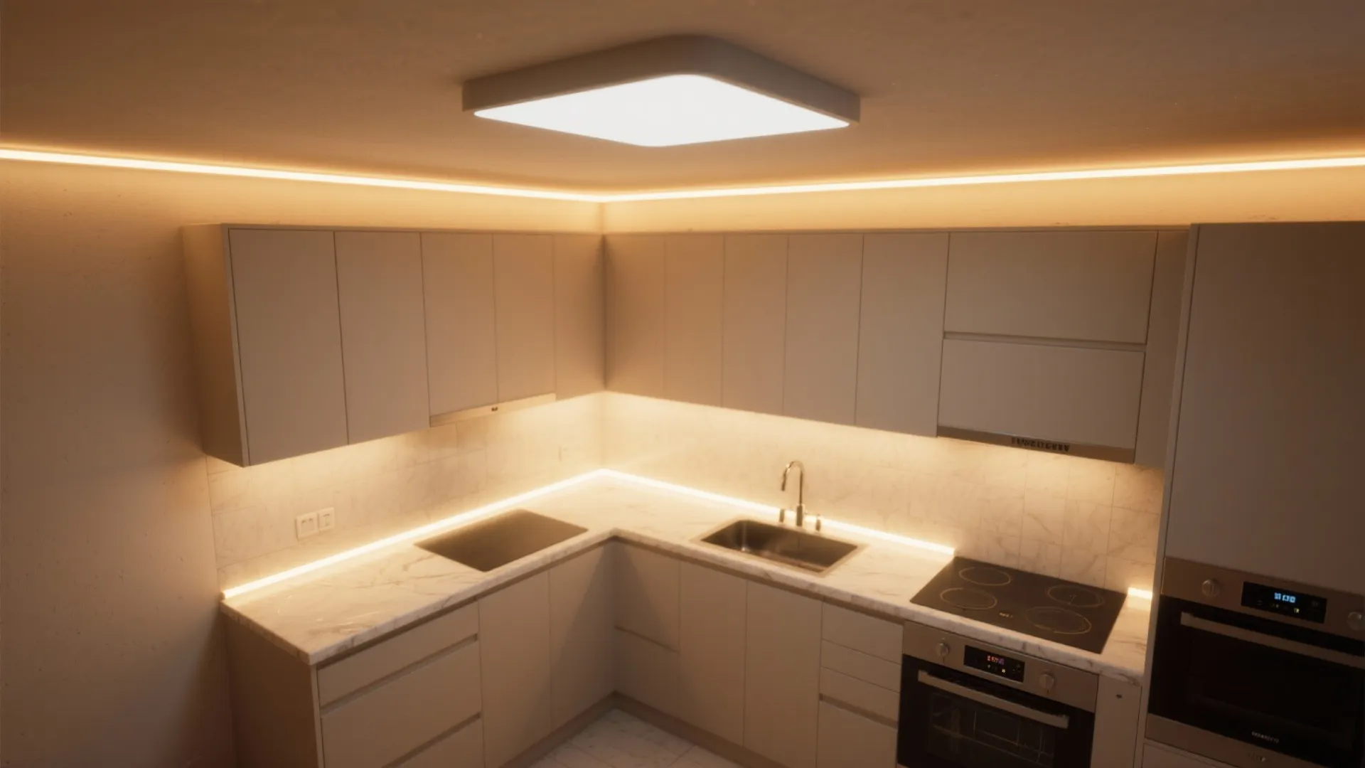 Lighting Layers that Stretch Space