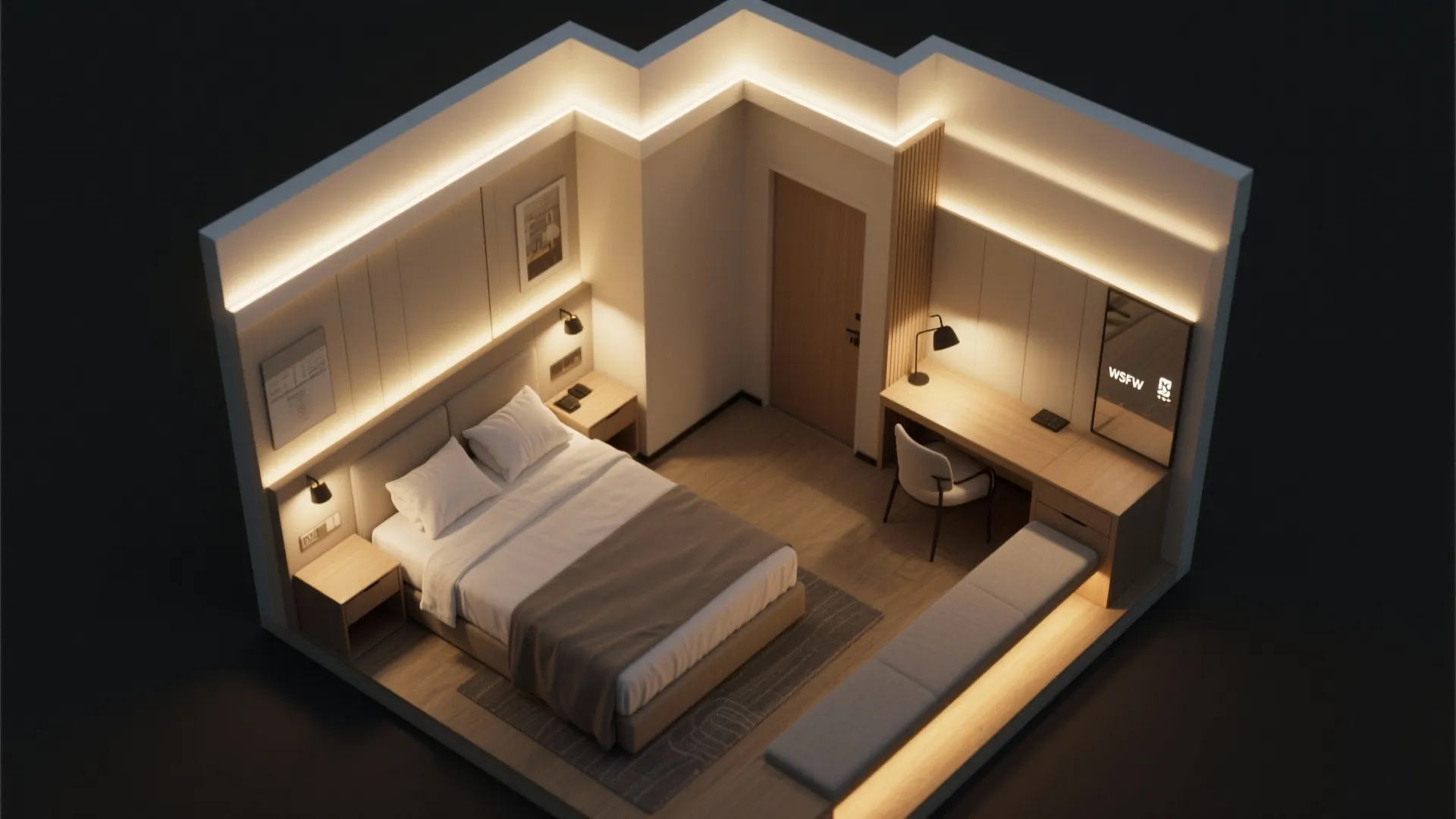 Layered lighting for function and mood