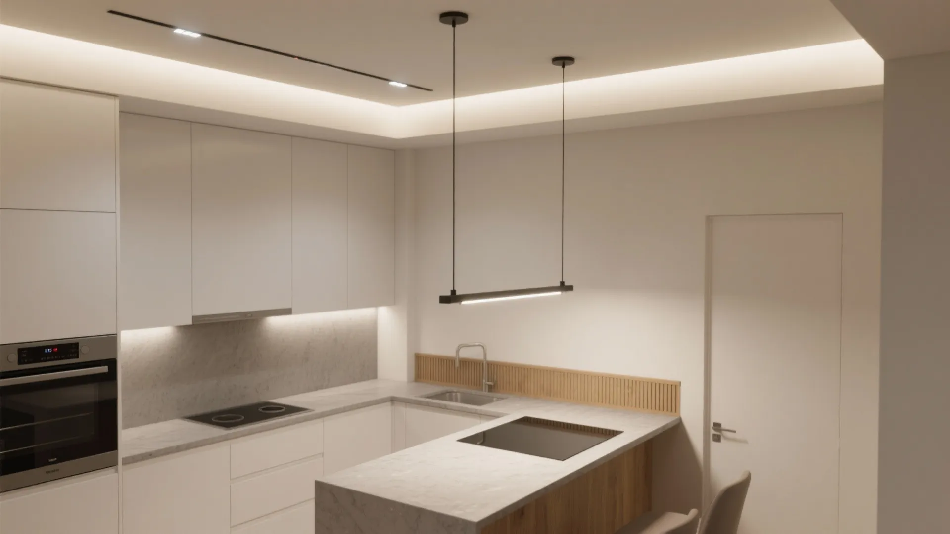 Layered Lighting That Stretches Walls