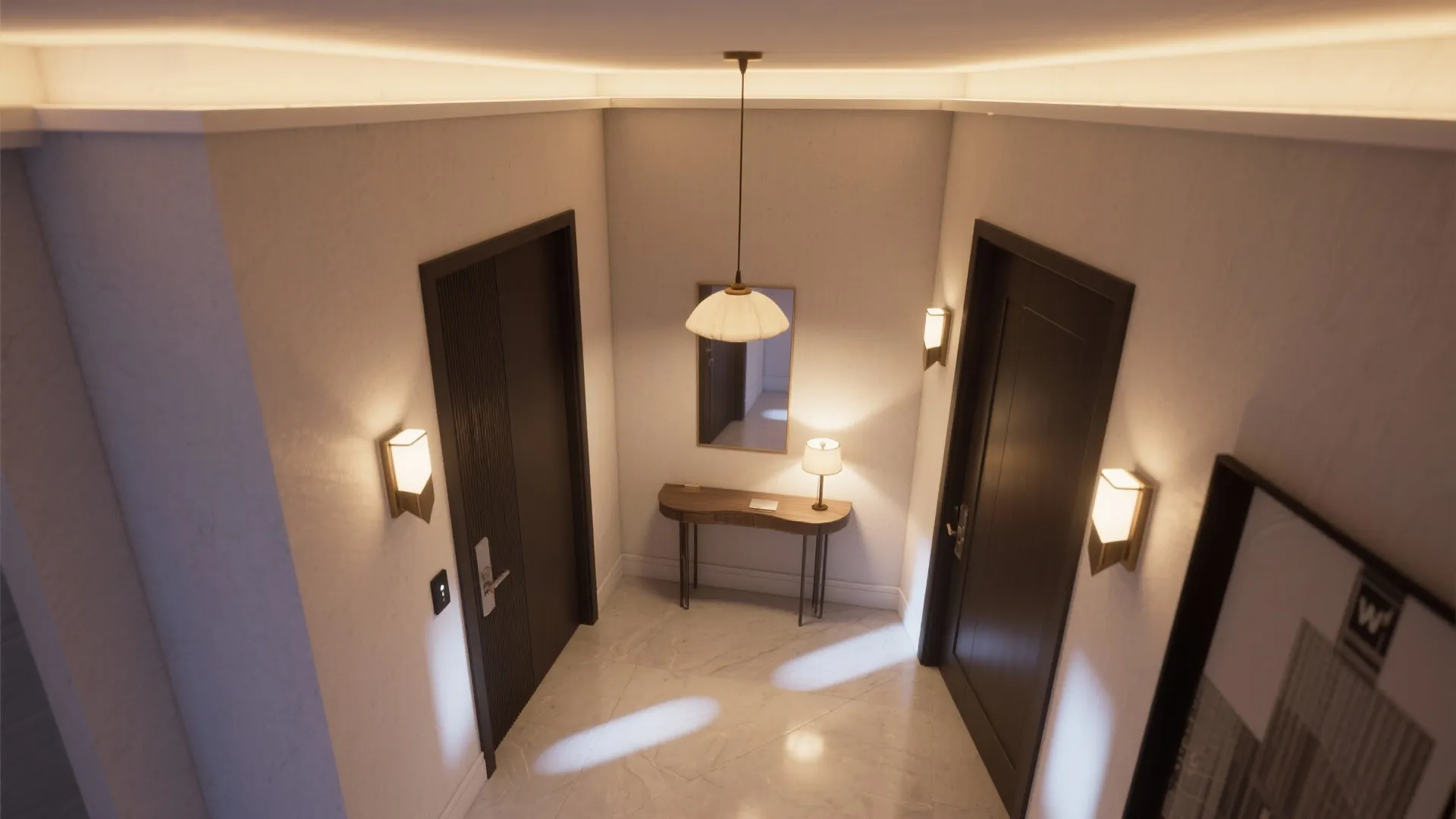 Layered Foyer Lighting for Mood and Function