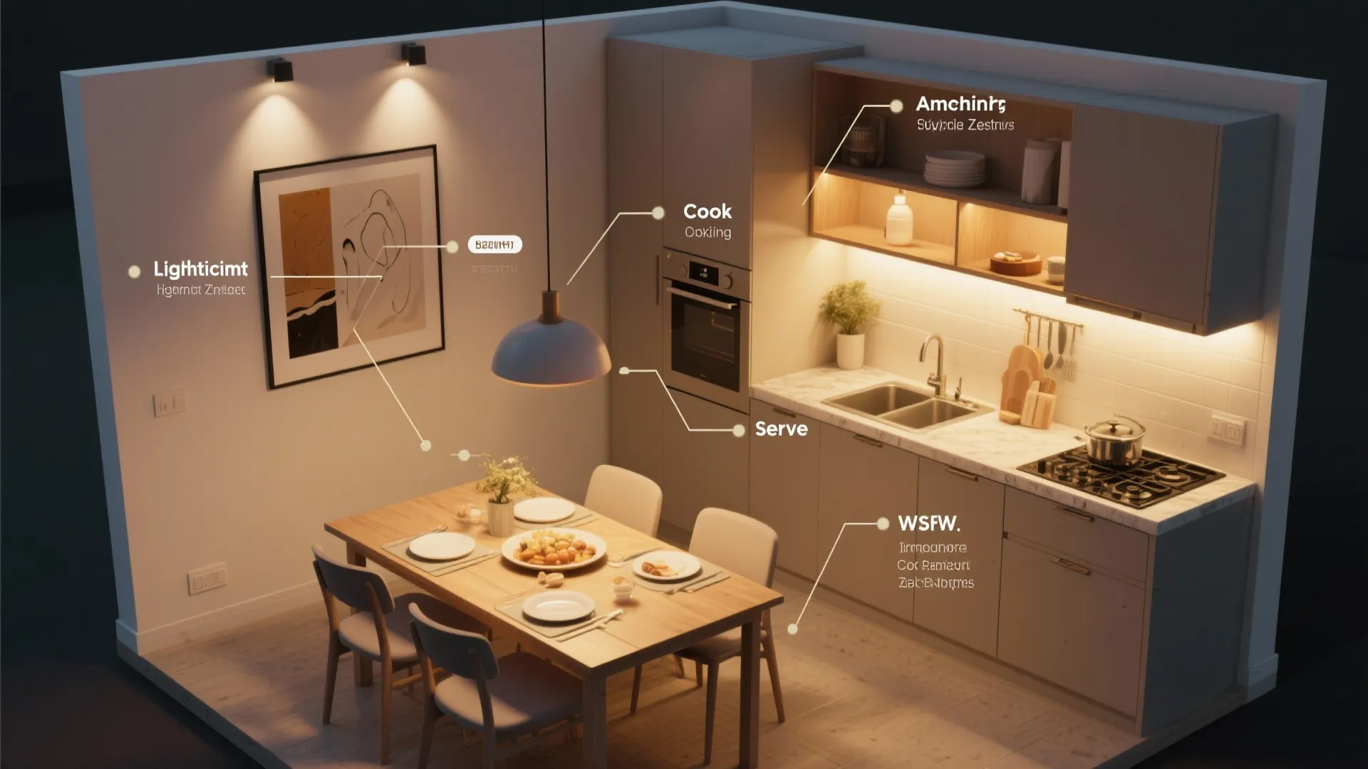 Layered Lighting and Smart Zones in Small Plans