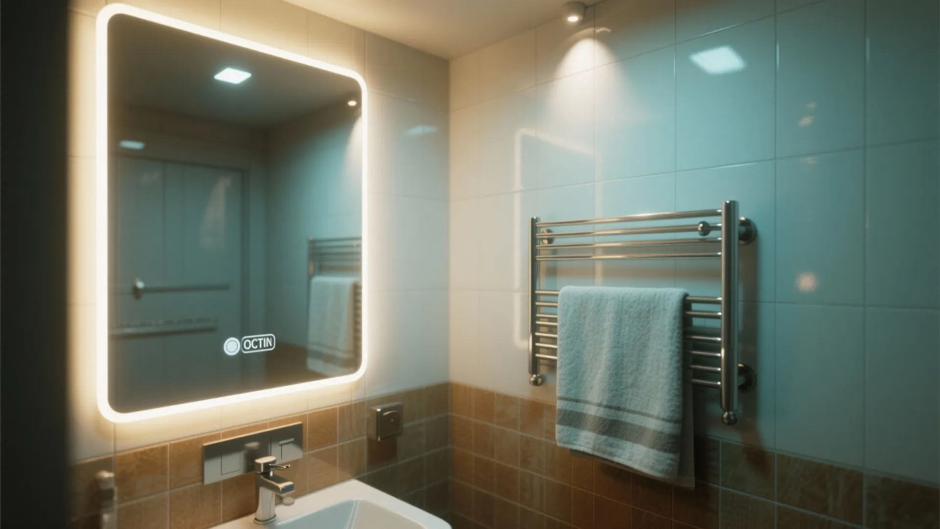 5. Prioritise good lighting and a heated towel rail