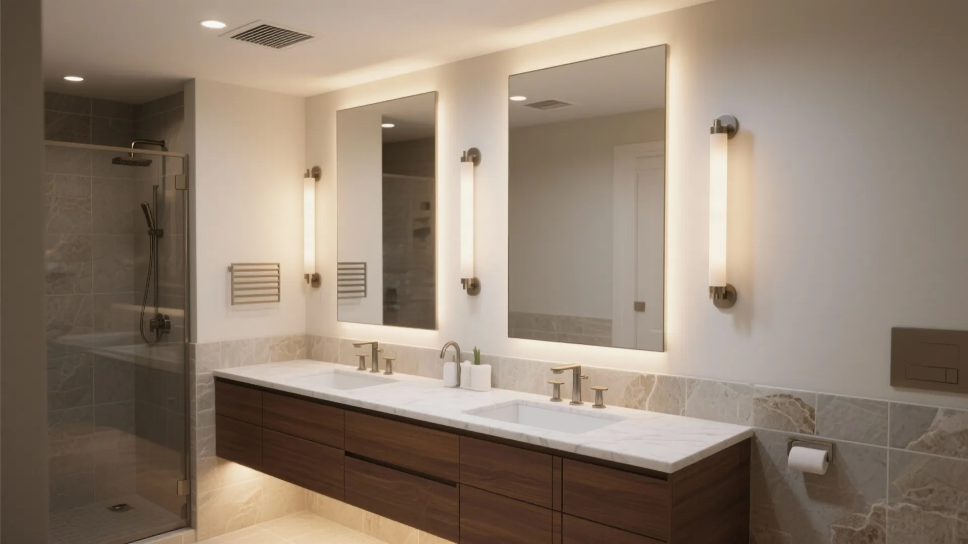 Layered lighting and ventilation for wellness