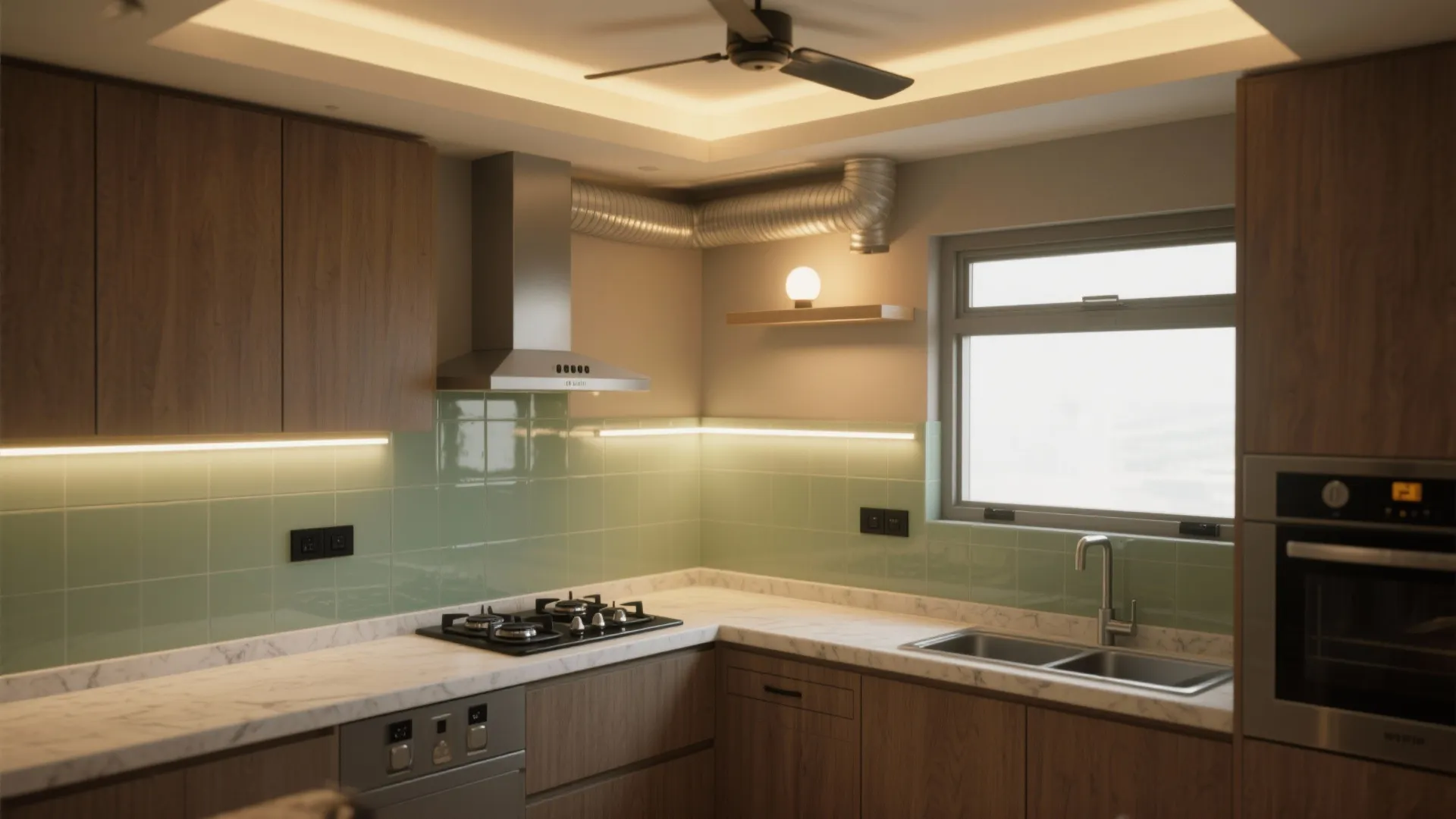 Smart lighting and ventilation