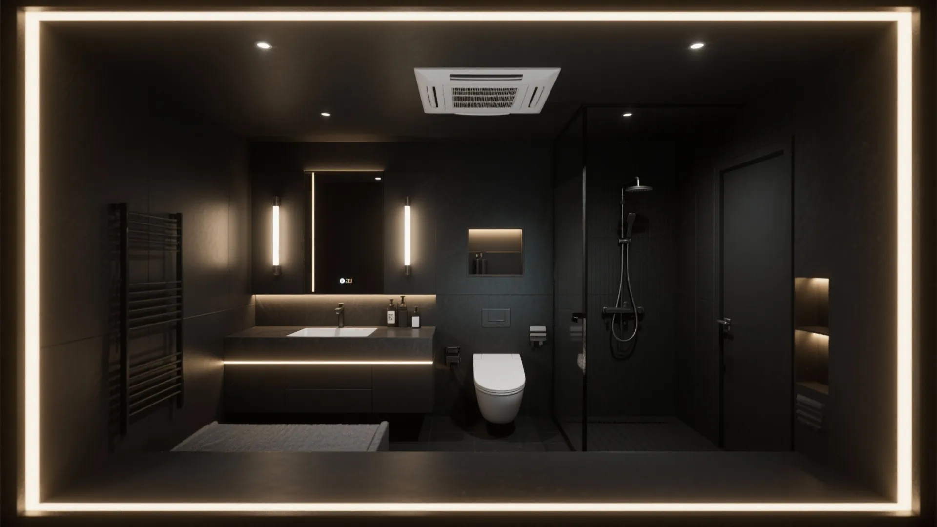 Layered Lighting and Ventilation that Respect Dark Palettes