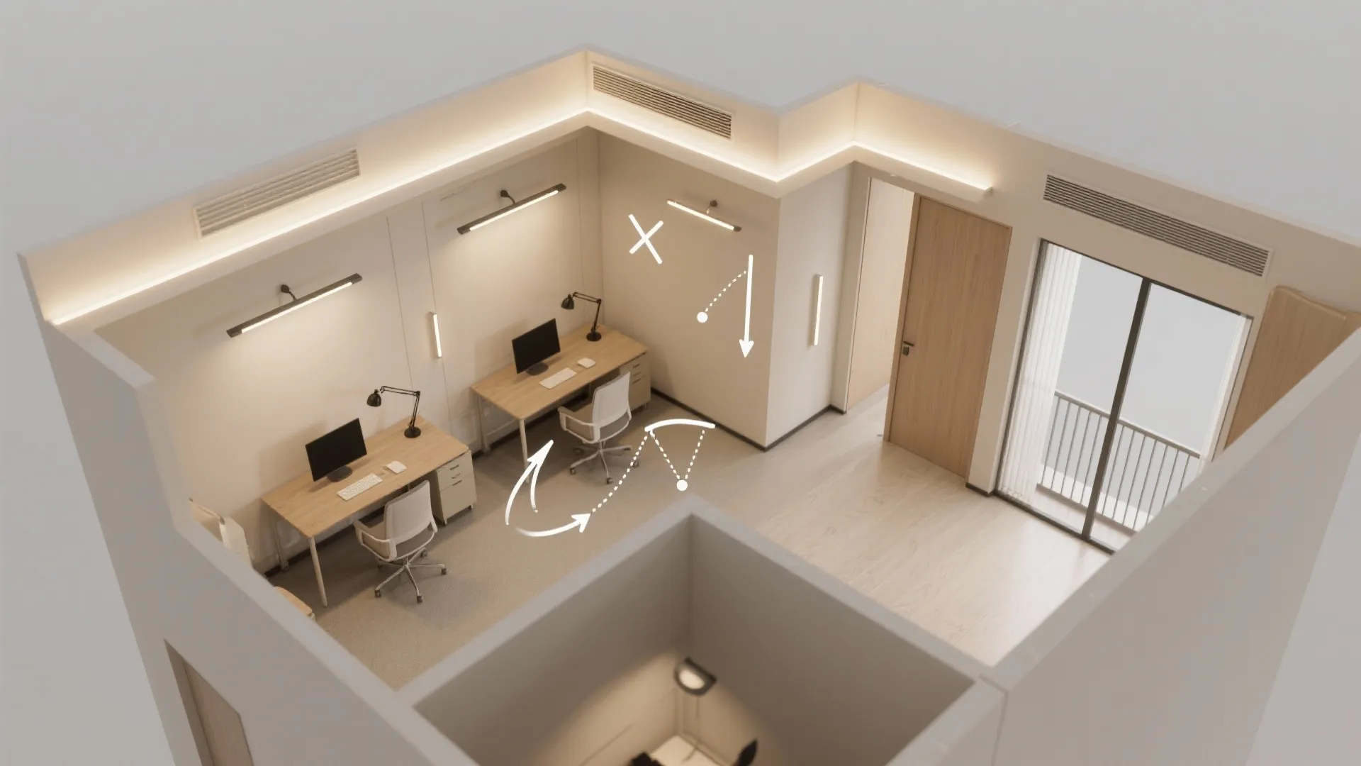 Light layering and smart ventilation