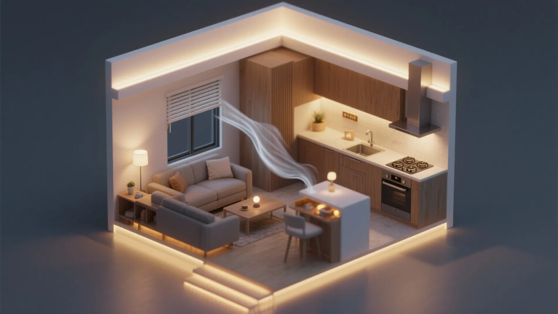 4) Layered Lighting, Cross-Ventilation, and Healthy Air