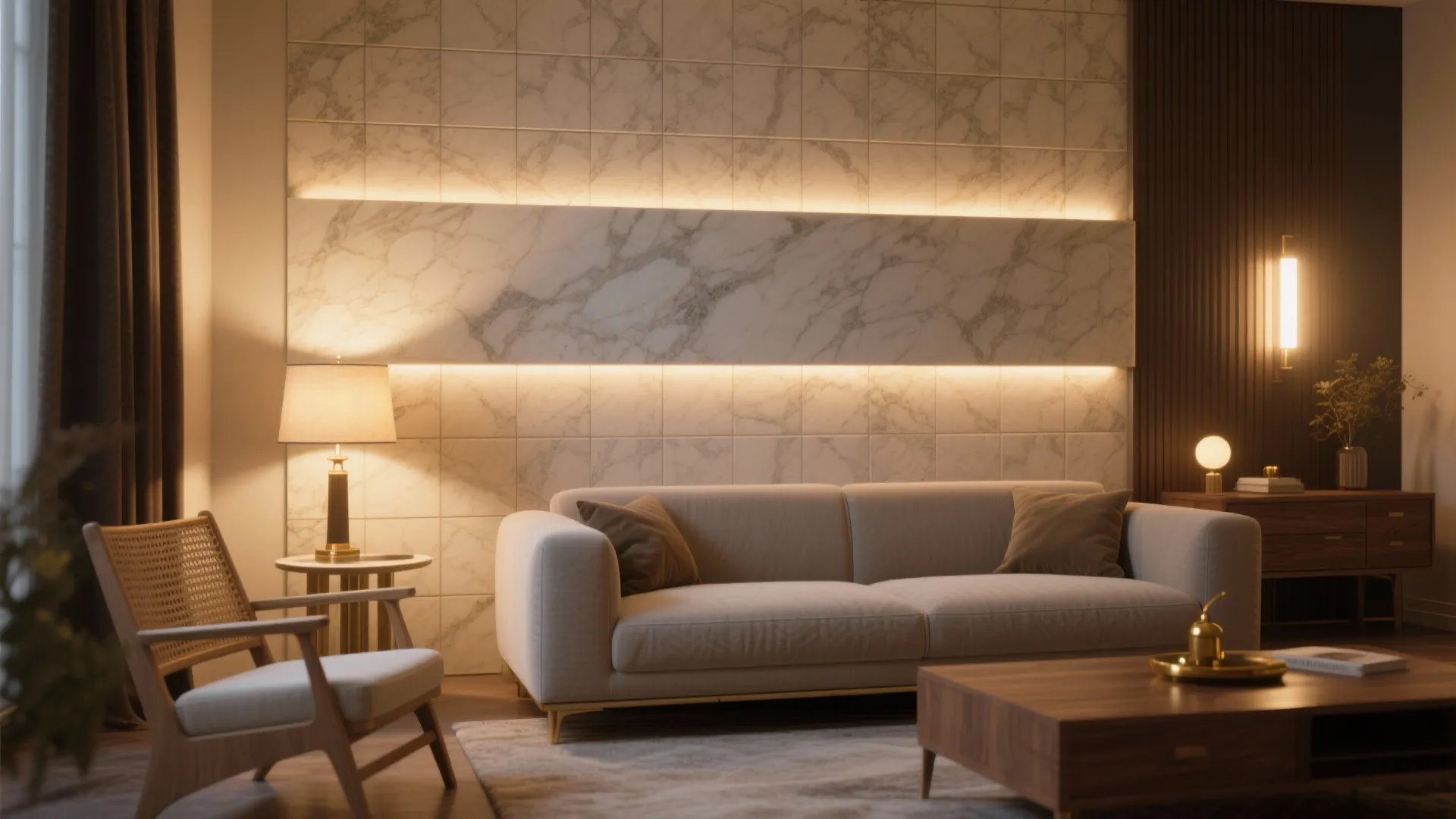 Lighting and Styling for Tiled Walls