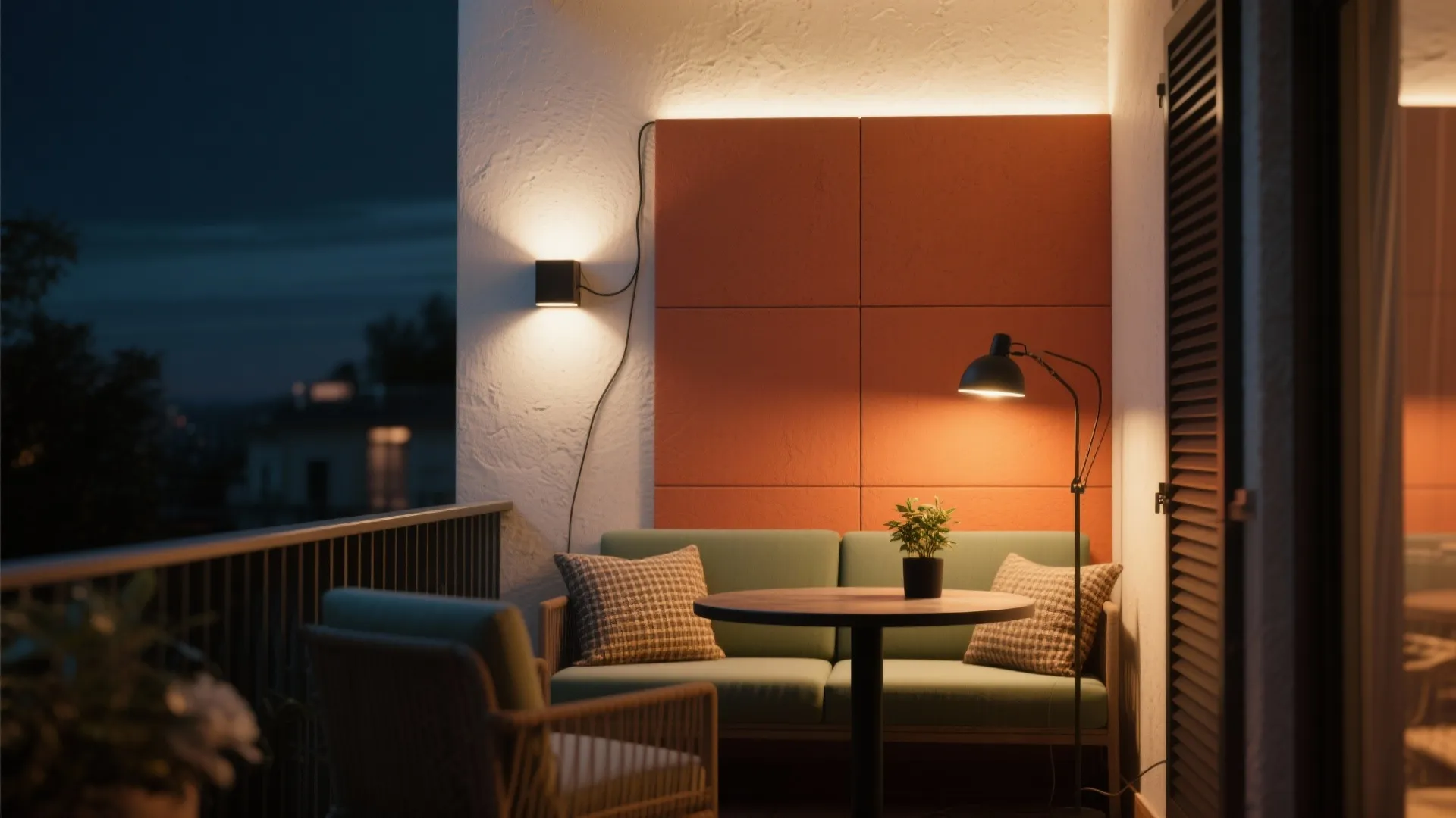 Lighting and Color Blocking for Nighttime Ambience