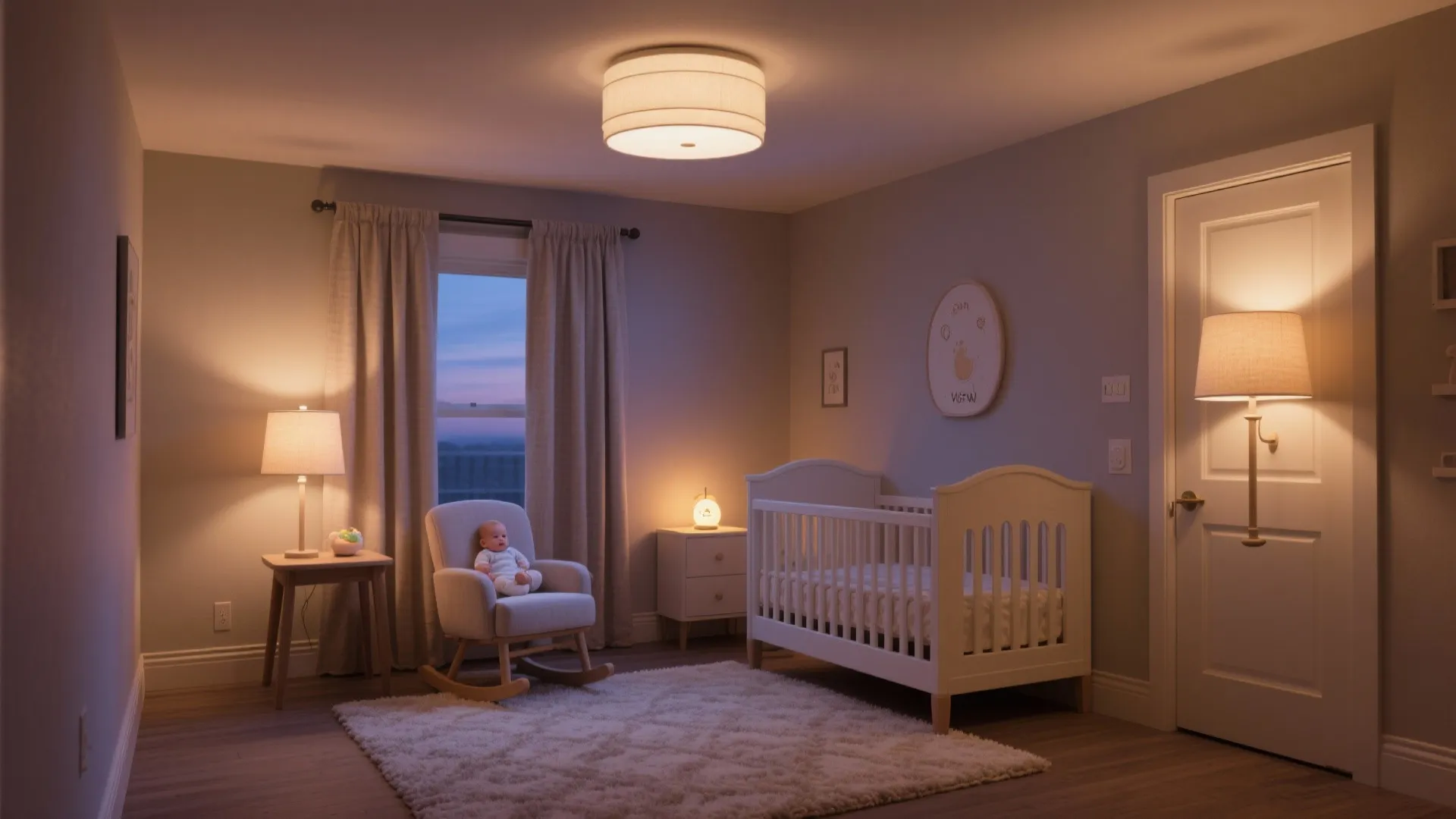 4) Gentle Lighting Layers and Sound Control