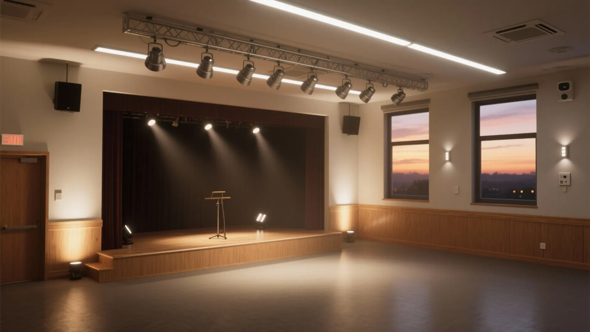 Layered lighting that adapts