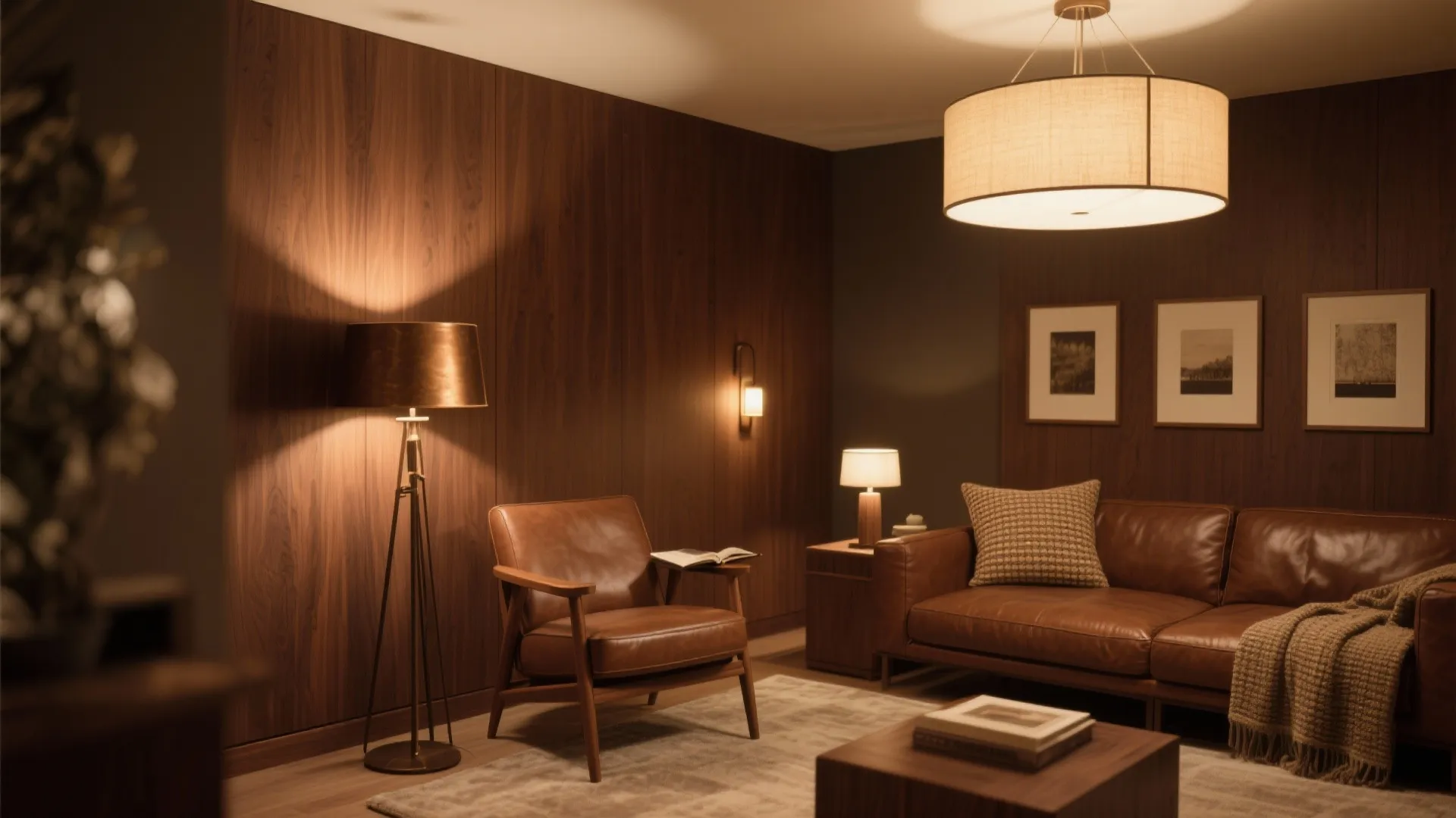 Layered Lighting: 2700–3000K Warmth with Accent Drama