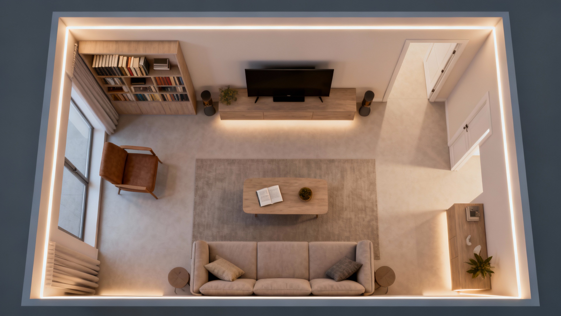 Room Light Map Living Room LED Lighting Ideas — 5 Inspiring Options