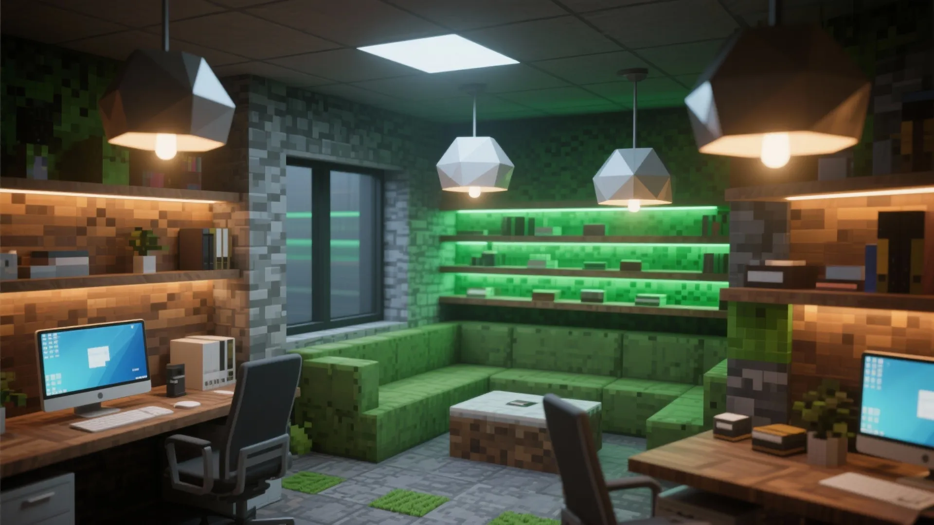 3. Low-Poly Lighting & Color Zones