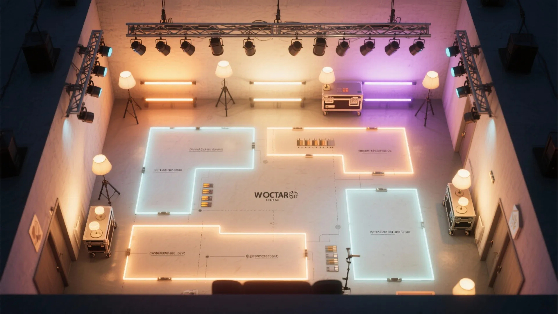 2. Layered lighting for multiple moods