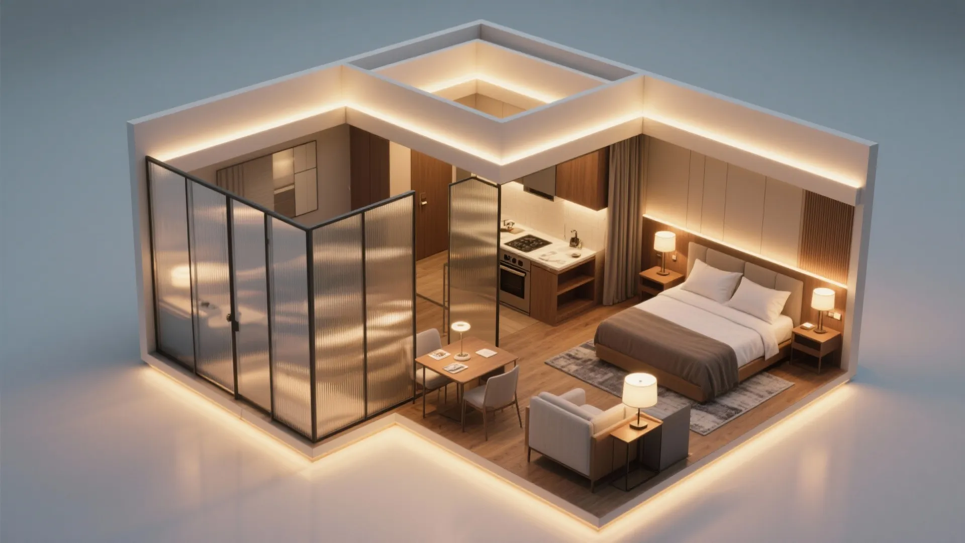 Hotel-level lighting and smart zoning