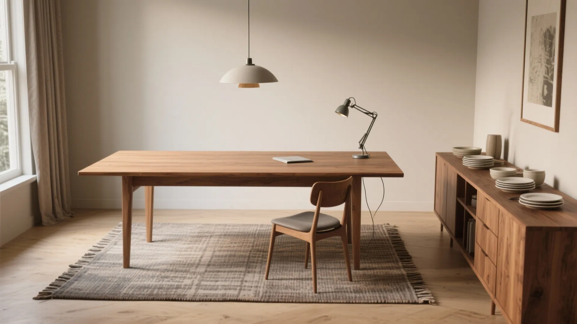 1. Define zones with lighting and rugs