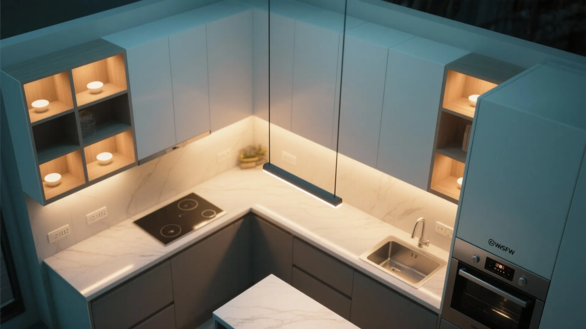 Layered Lighting with Statement Pendants