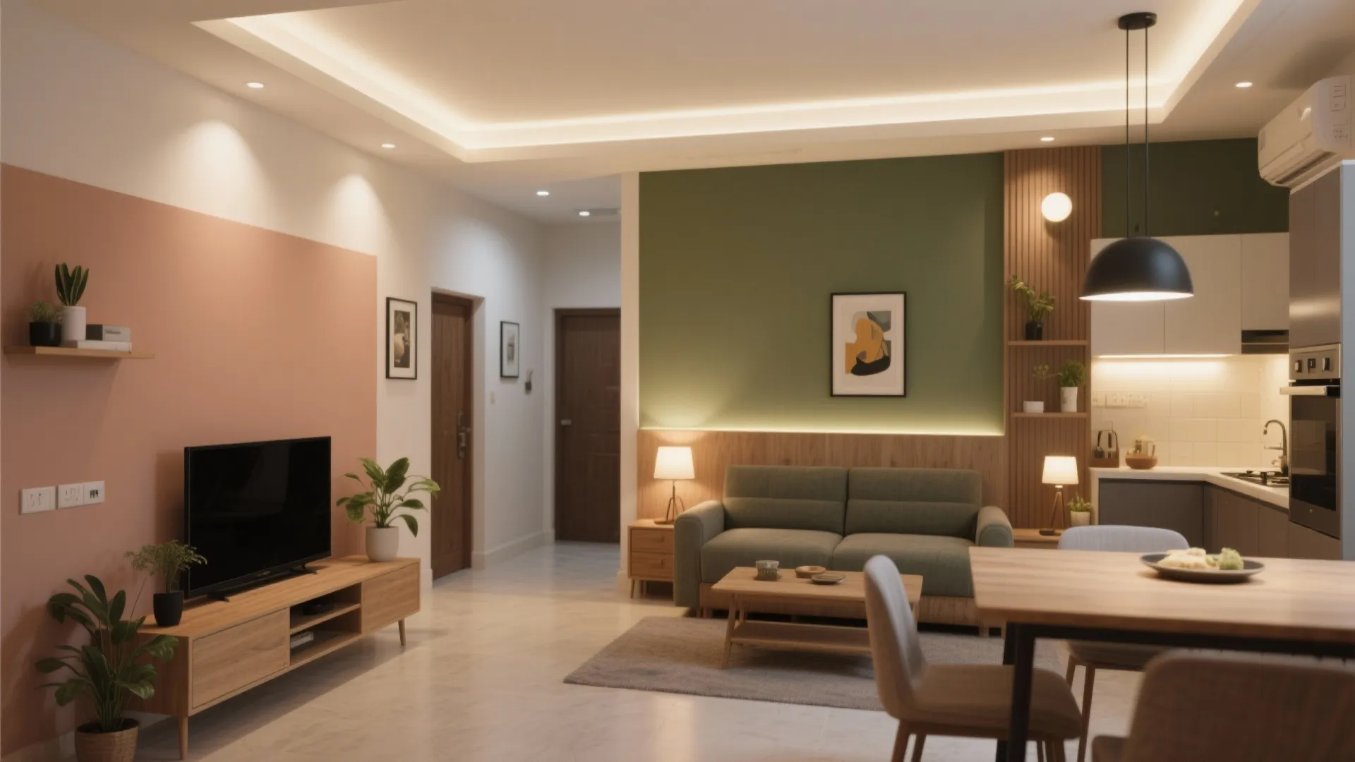 Layered Lighting and Color Zoning